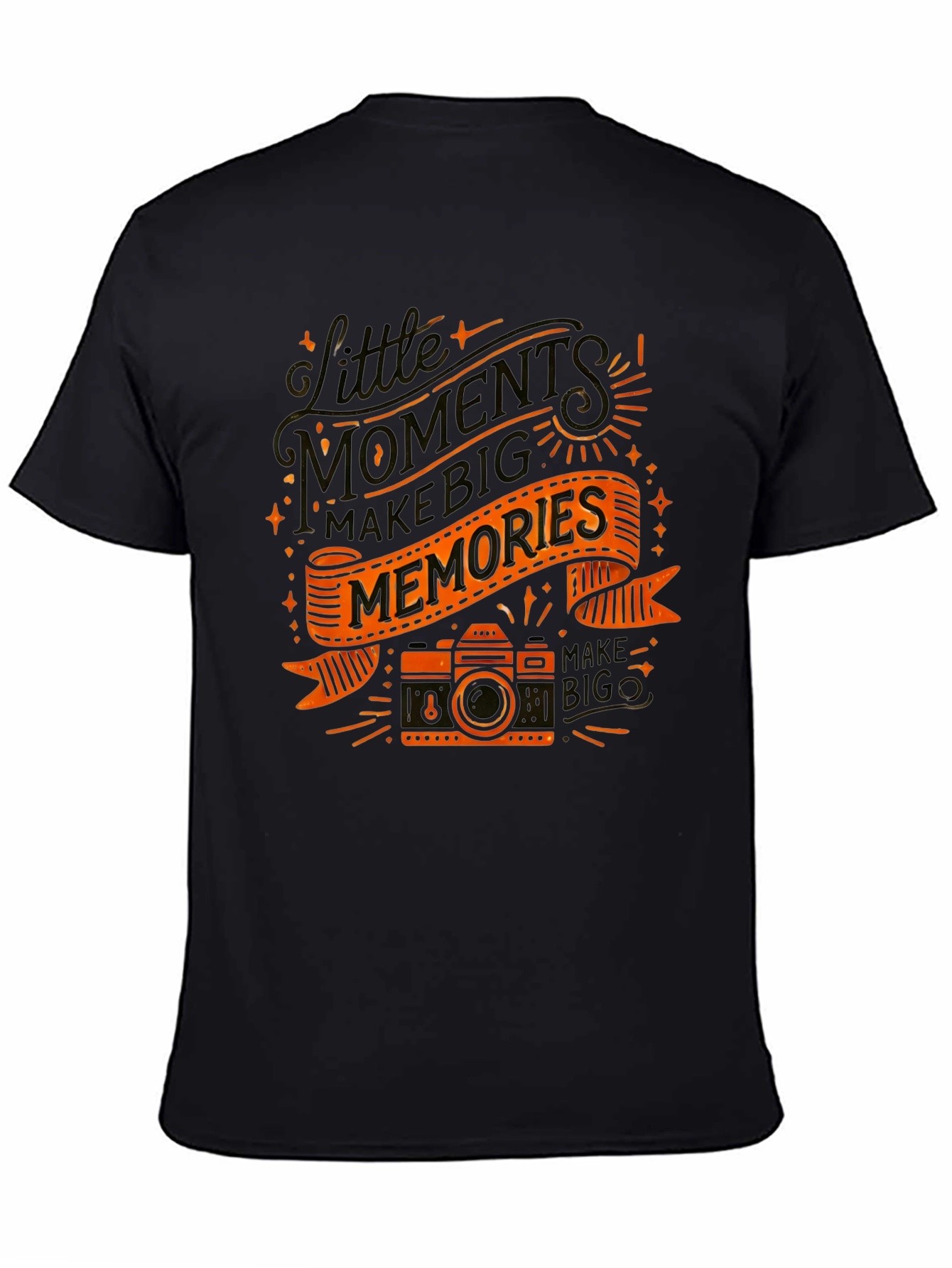 Moments Make Memories Graphic Tee - Black
