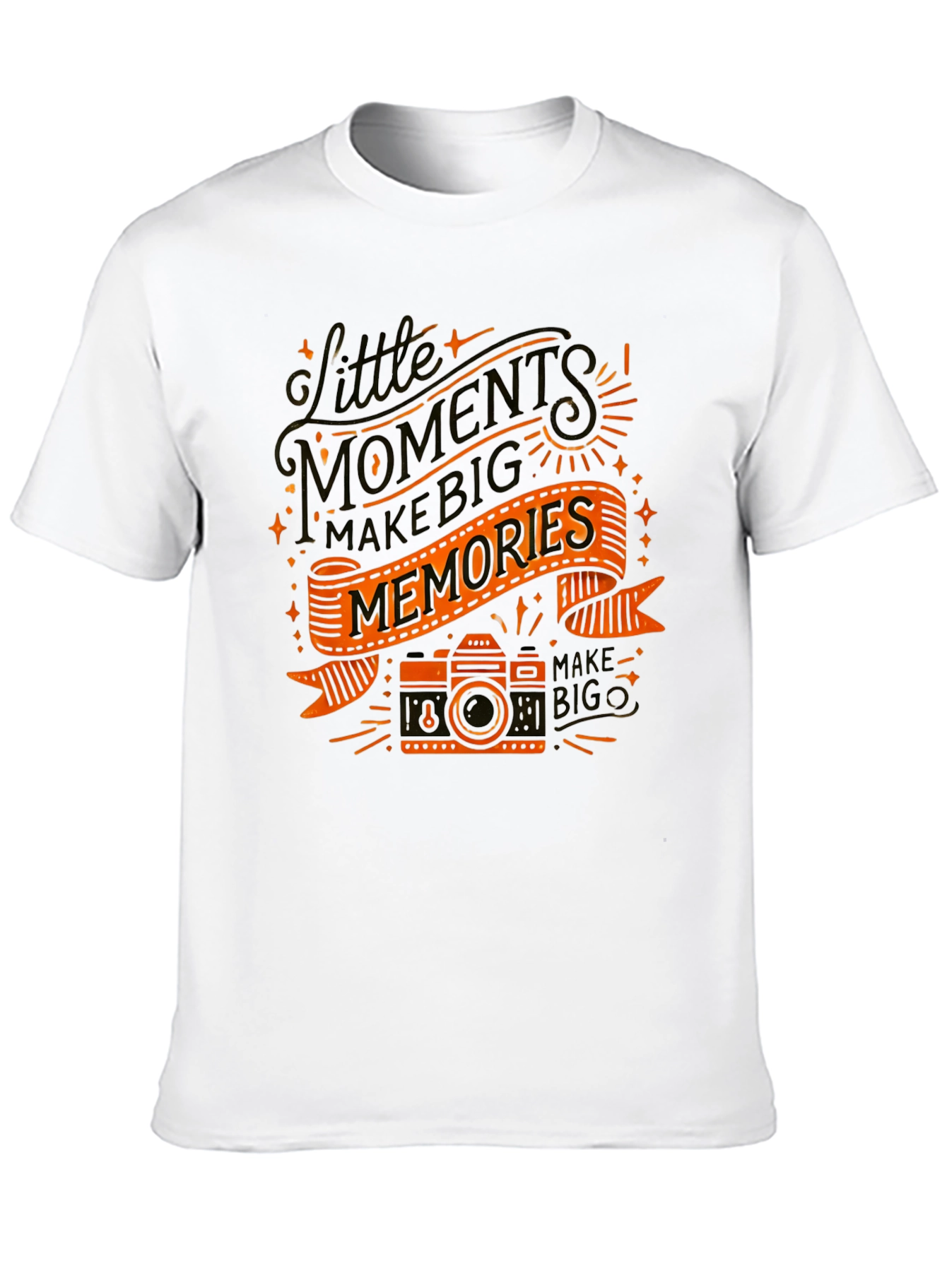 Moments Make Memories Graphic Tee - Black