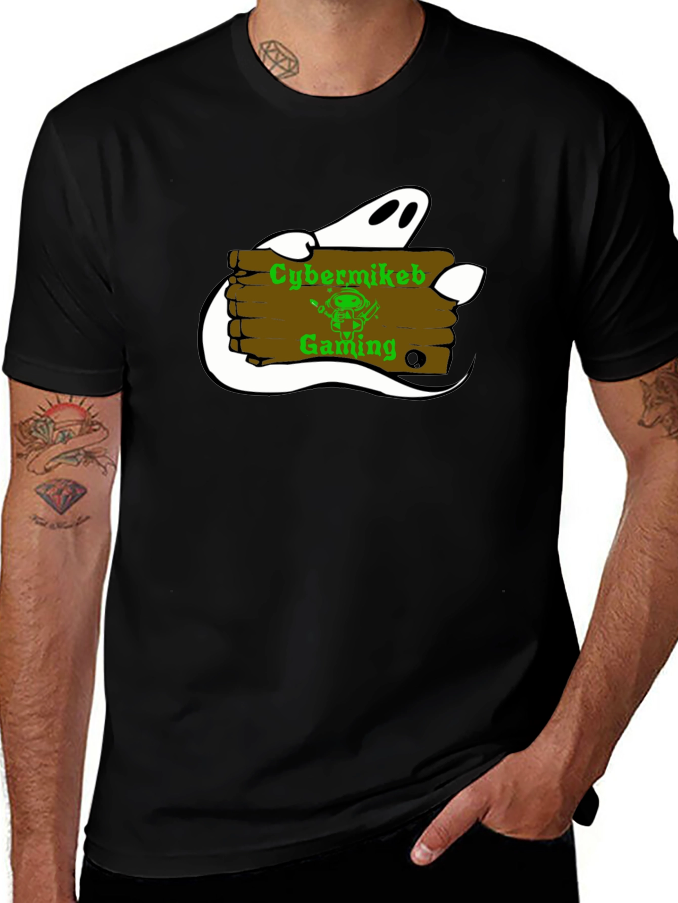 Cybermikeb Gaming Black Tee