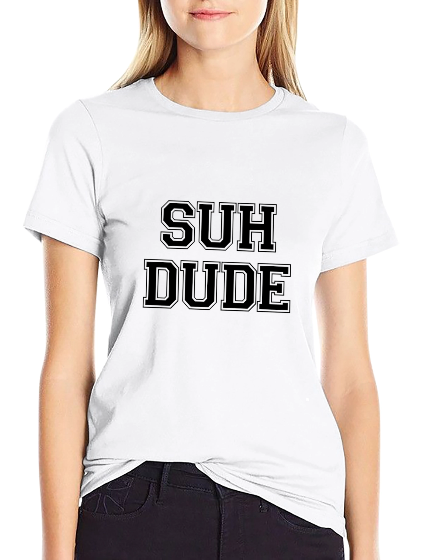 Suh Dude Black Graphic Tee for Men