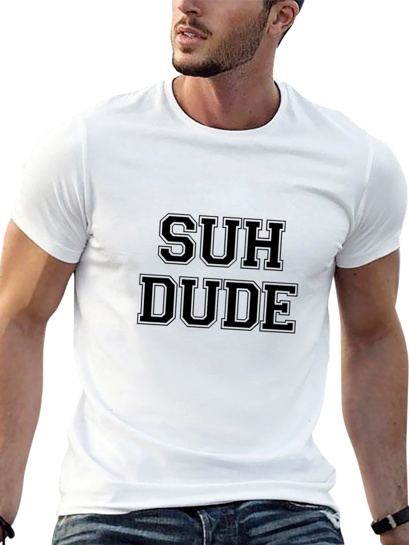 Suh Dude Black Graphic Tee for Men