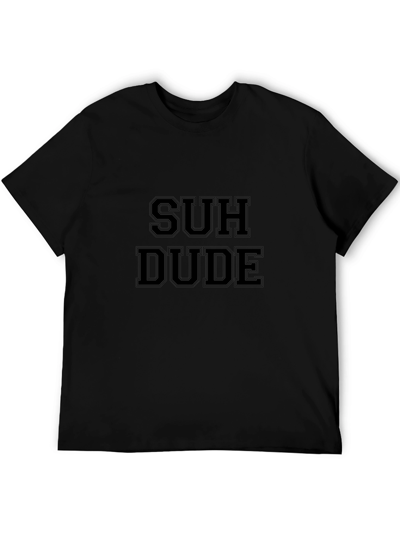 Suh Dude Black Graphic Tee for Men
