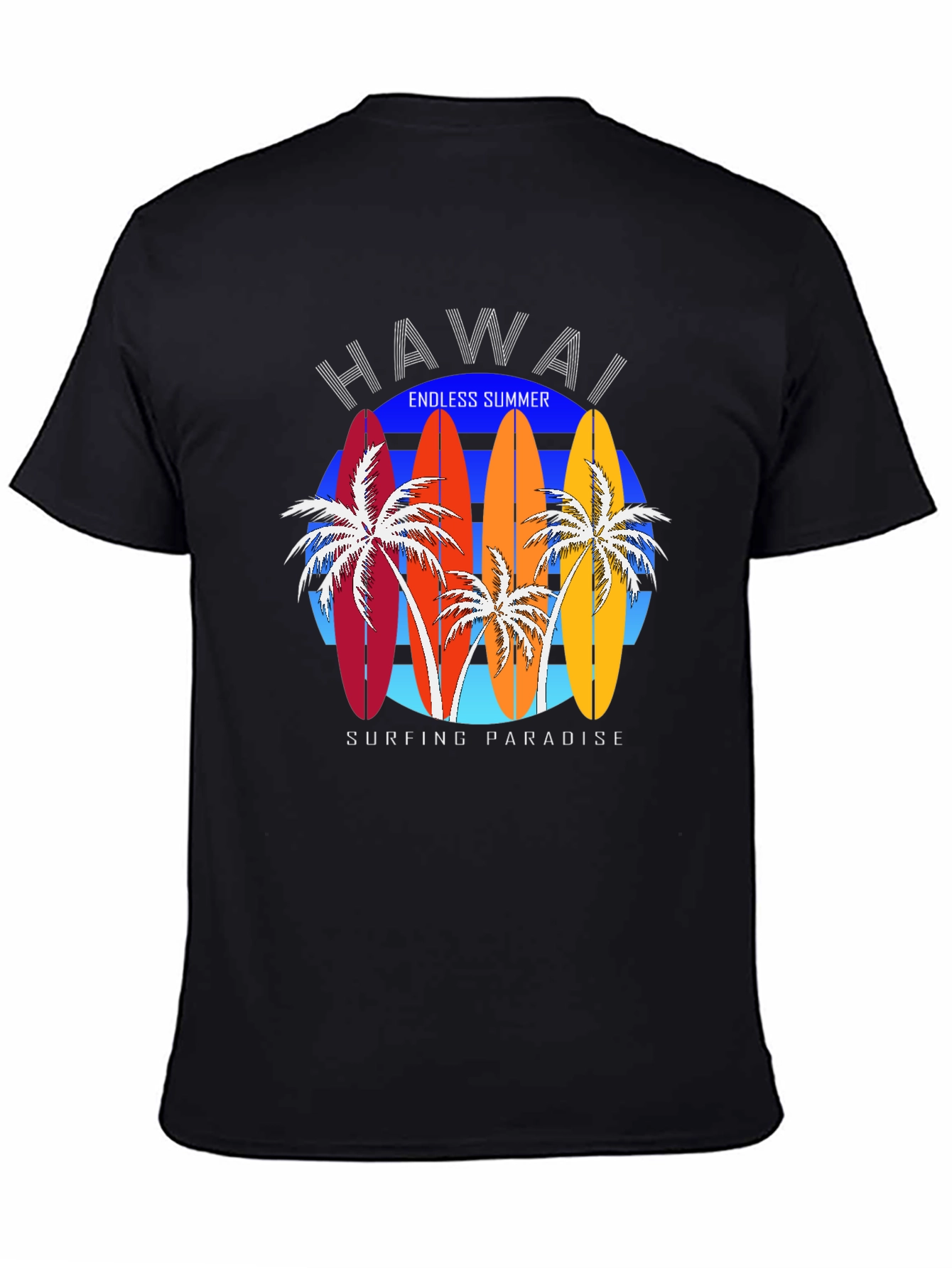 Hawaii Surfboard T-Shirt - Endless Summer Paradise