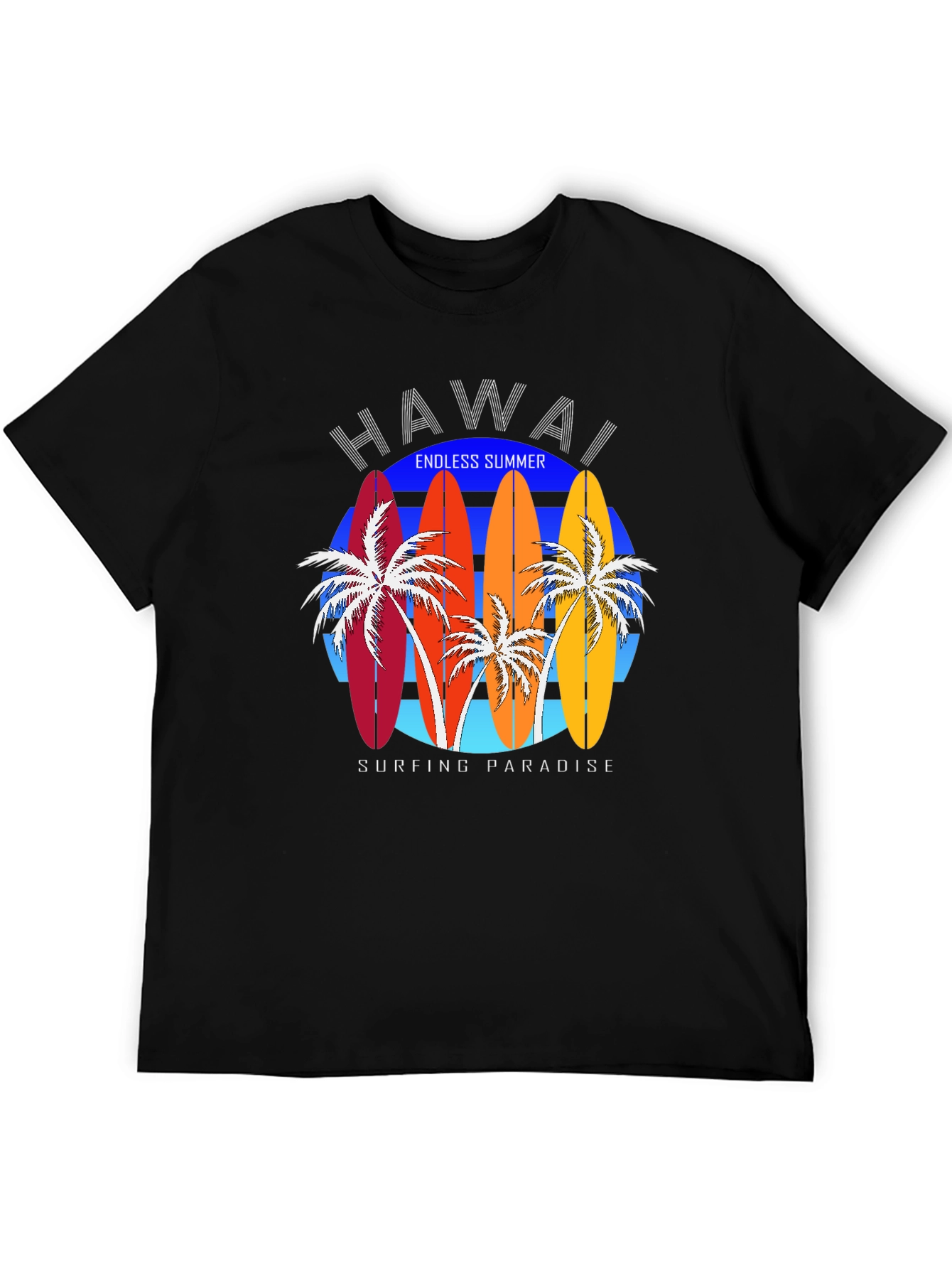Hawaii Surfboard T-Shirt - Endless Summer Paradise