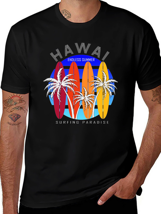Hawaii Surfboard T-Shirt - Endless Summer Paradise