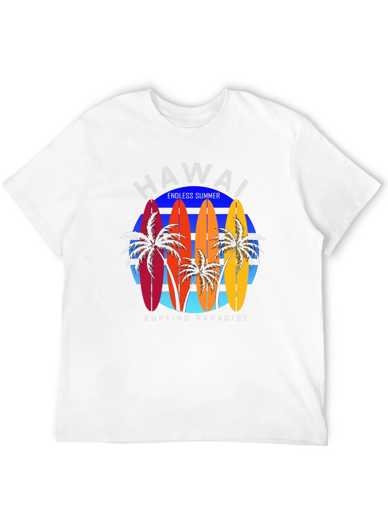 Hawaii Surfboard T-Shirt - Endless Summer Paradise