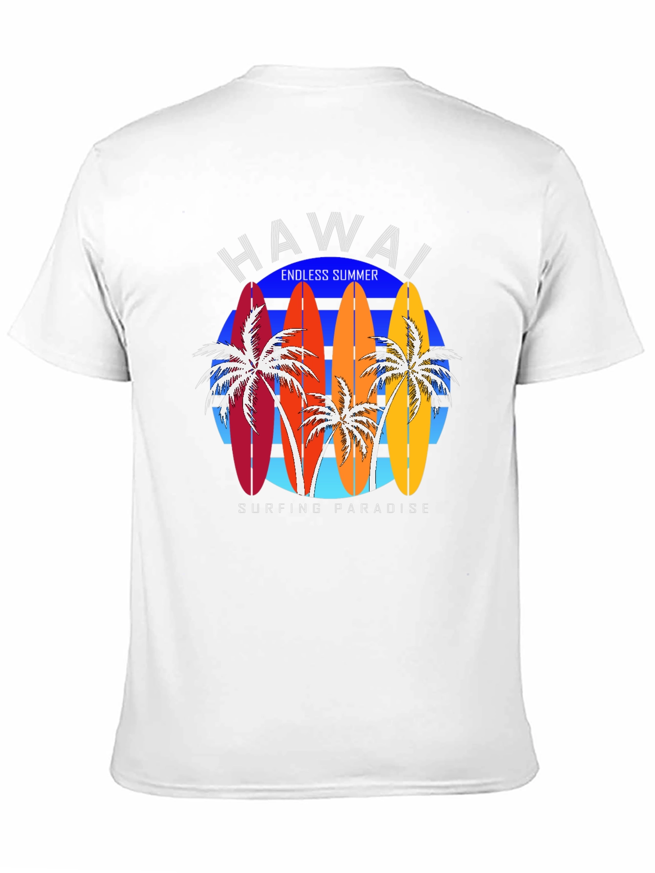 Hawaii Surfboard T-Shirt - Endless Summer Paradise