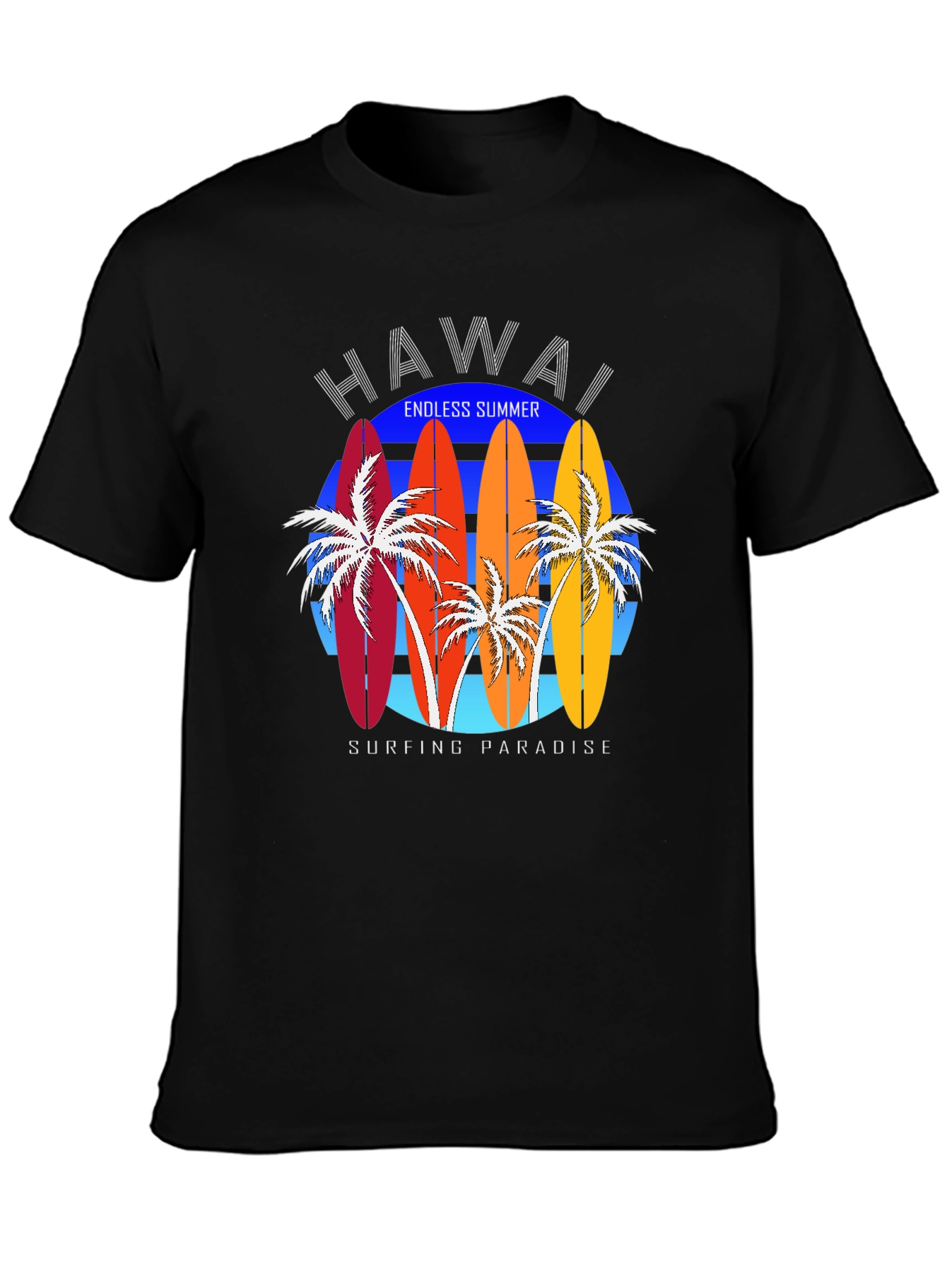 Hawaii Surfboard T-Shirt - Endless Summer Paradise