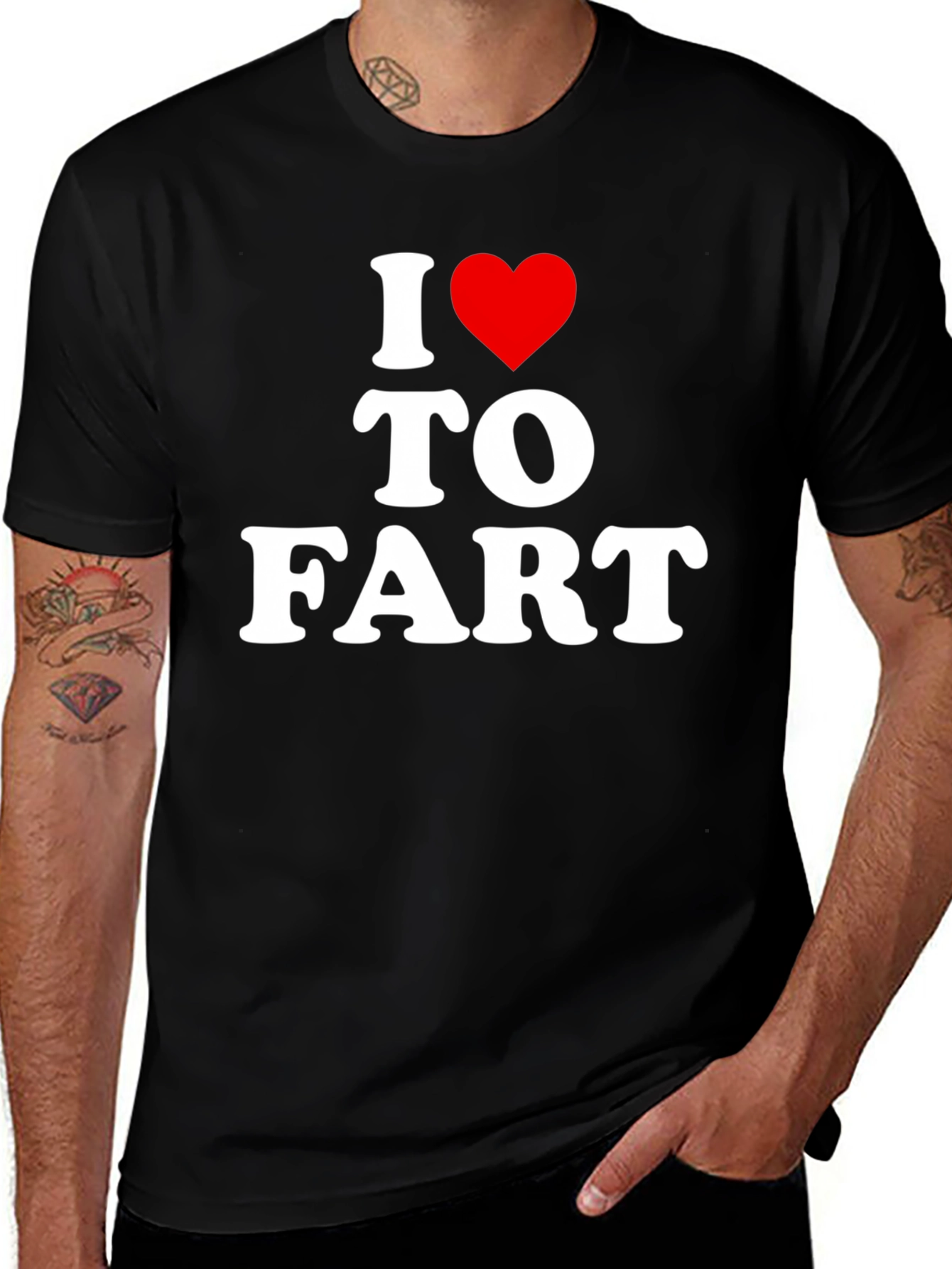 I Heart To Fart Funny Graphic T-Shirt