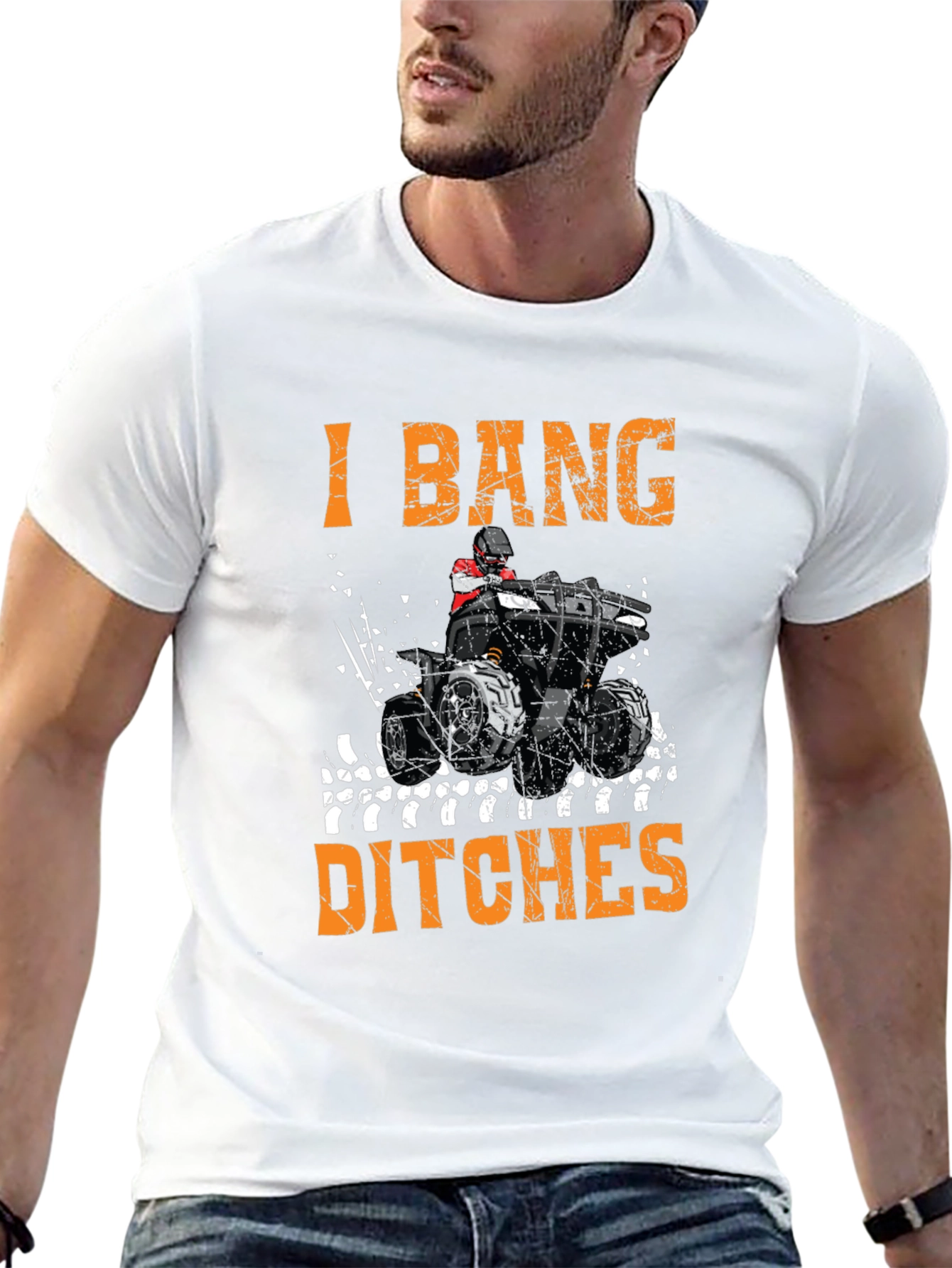 I Bang Ditches ATV T-Shirt - Black