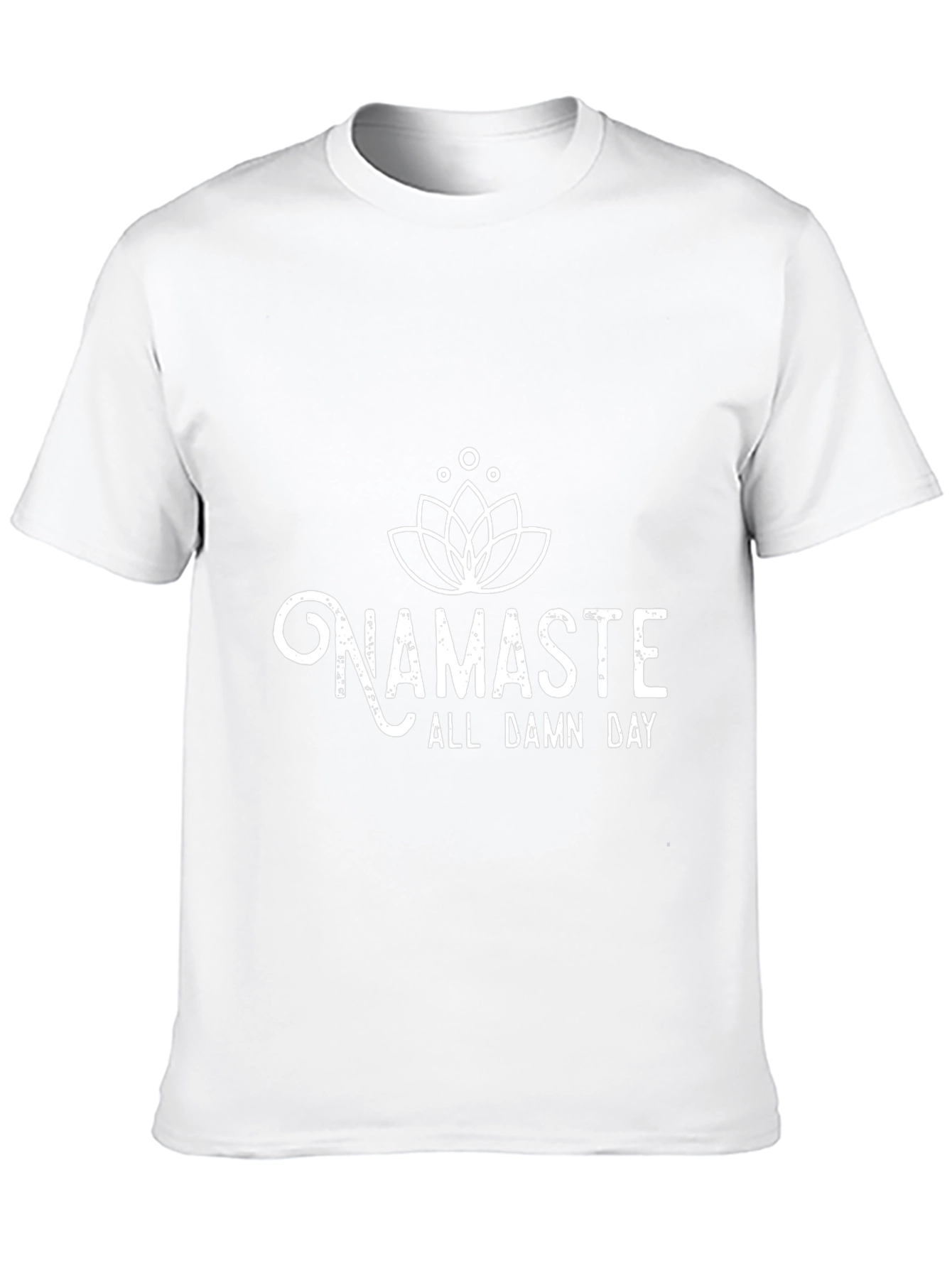 Namaste All Damn Day Black T-Shirt