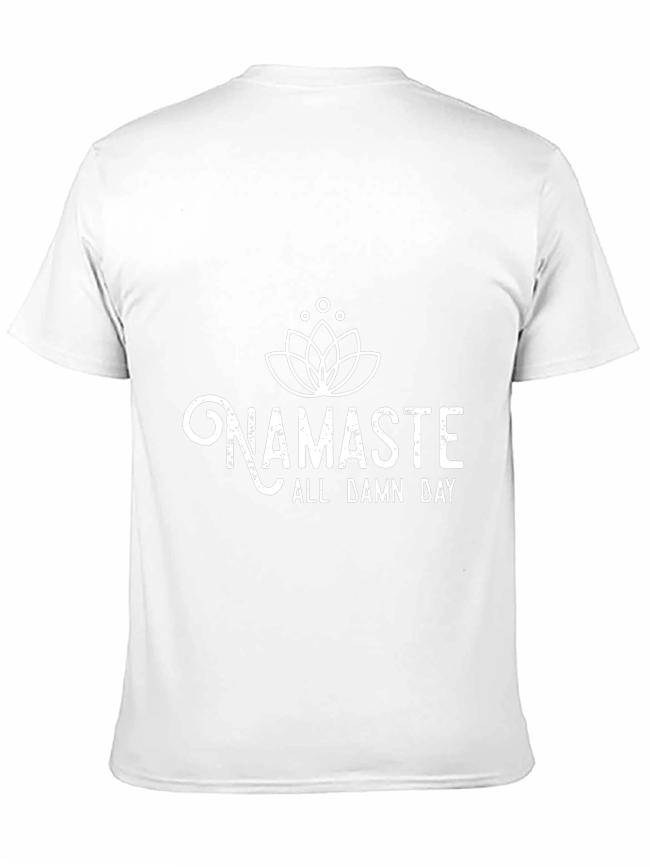 Namaste All Damn Day Black T-Shirt