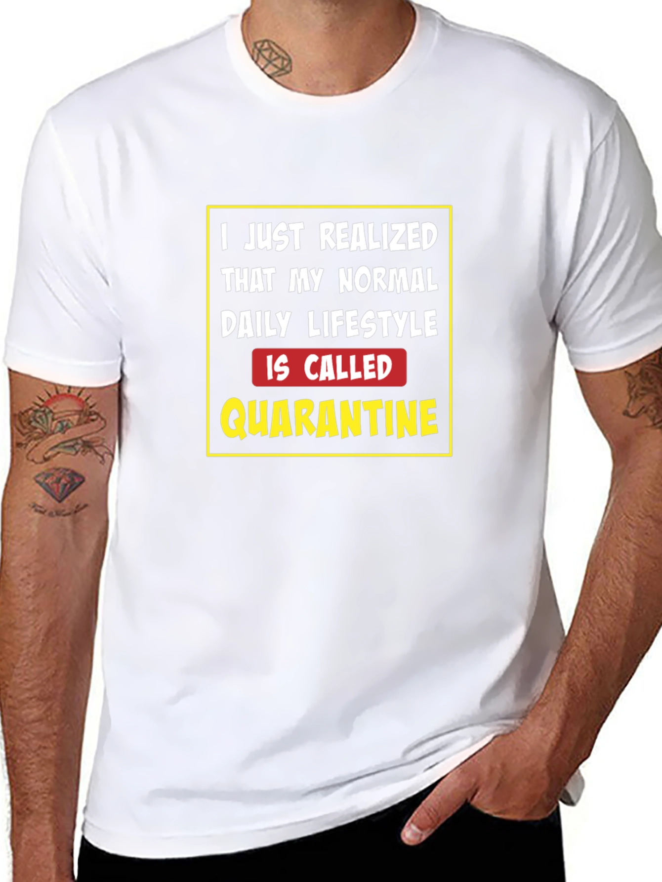 Quarantine Lifestyle T-Shirt - Funny Novelty Tee