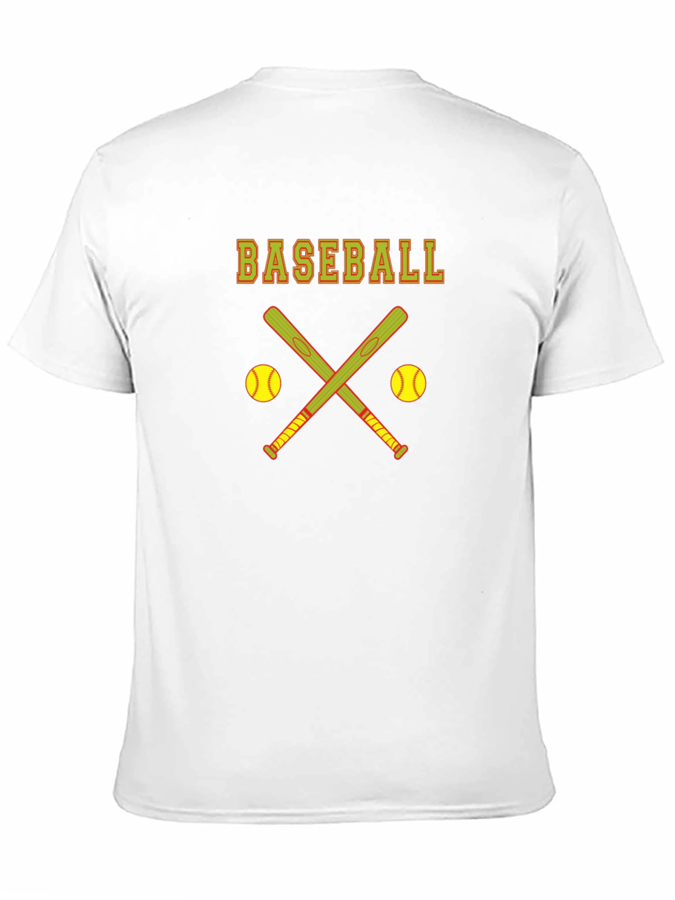 Baseball Graphic Tee - Crossed Bats Design