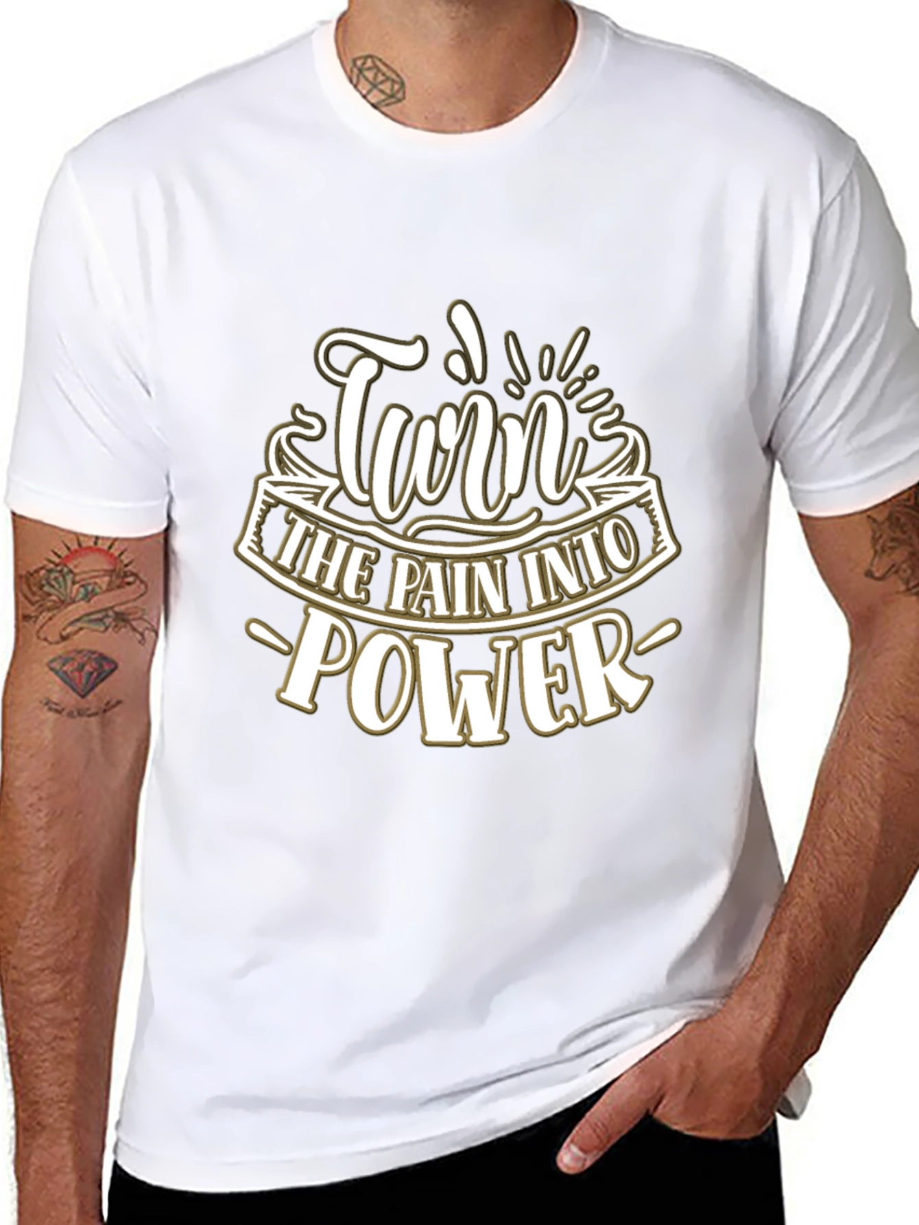 Turn Pain Into Power Graphic T-Shirt