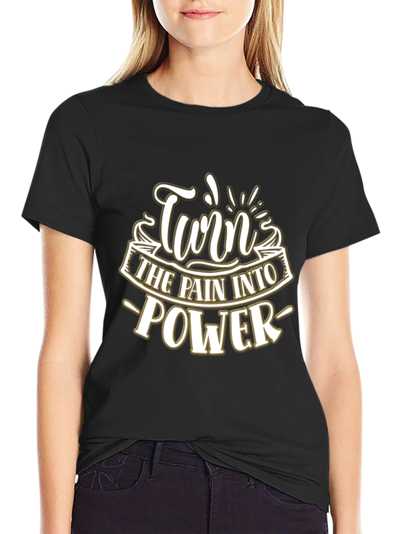 Turn Pain Into Power Graphic T-Shirt