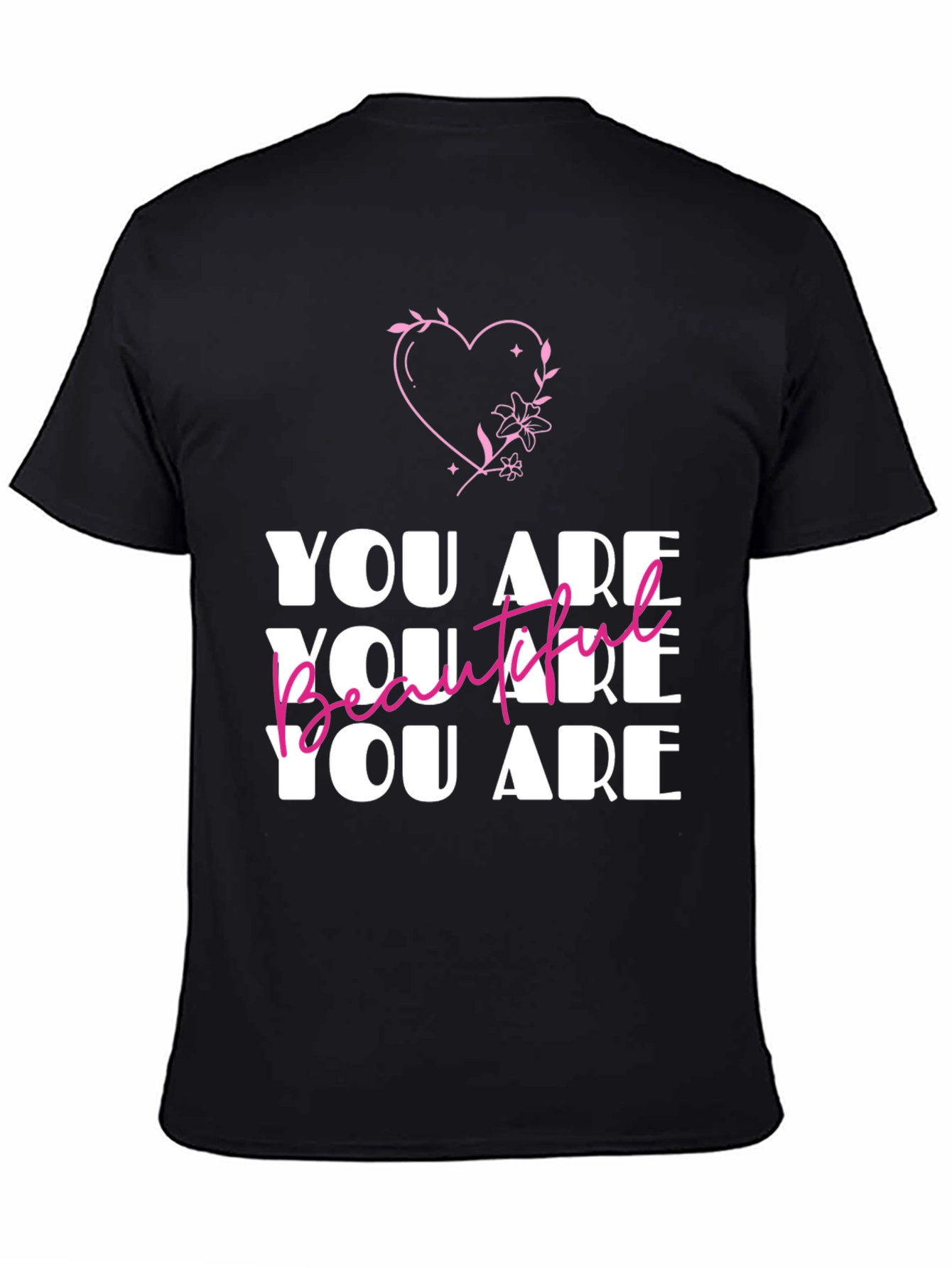 You Are Beautiful Graphic Tee - Stylish Comfort