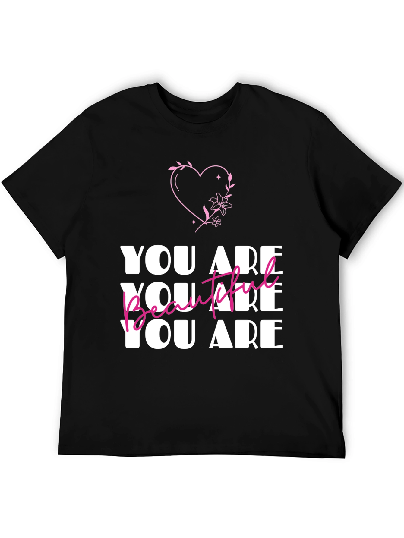 You Are Beautiful Graphic Tee - Stylish Comfort