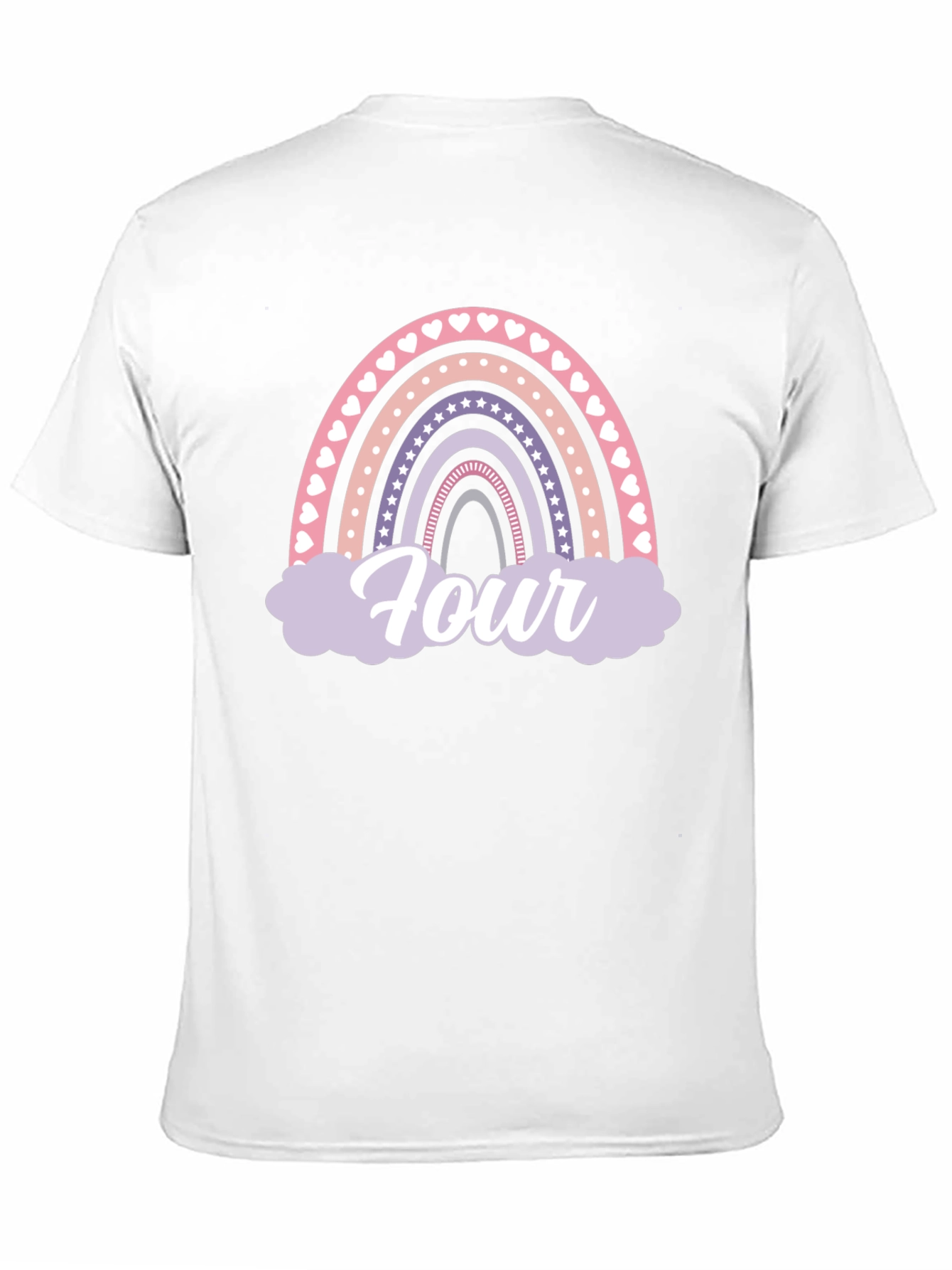 Rainbow Four Birthday T-Shirt