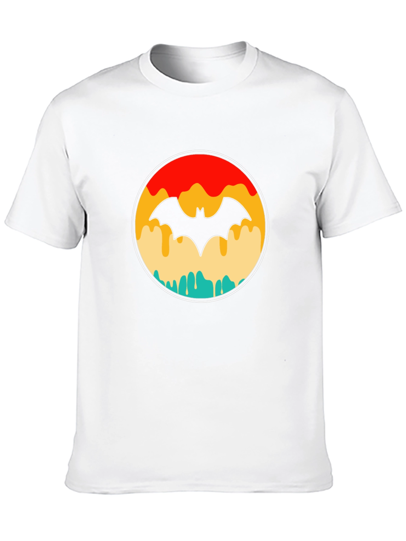 Retro Batman T-Shirt - Graphic Print Black Tee