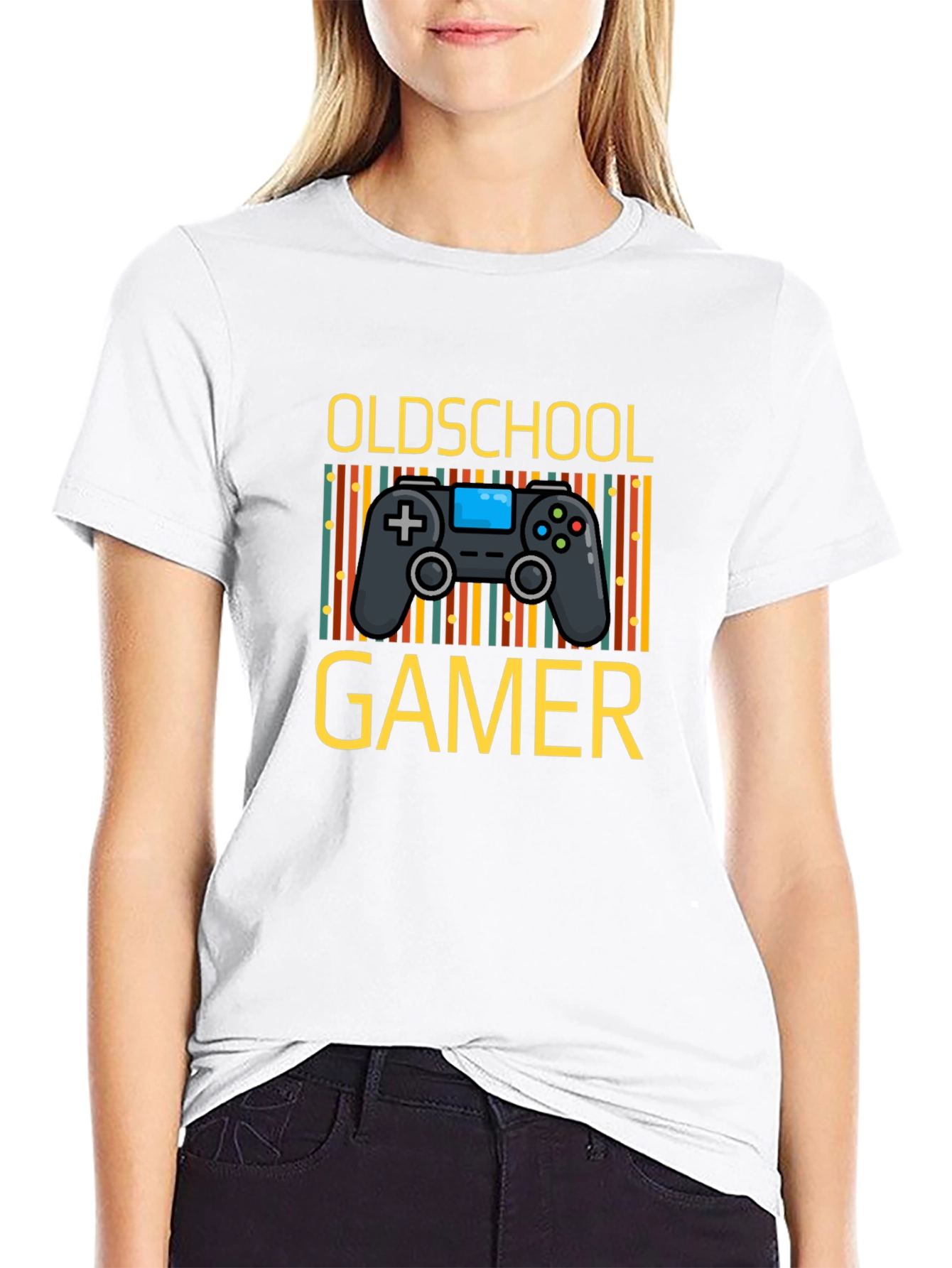Oldschool Gamer Graphic Tee - Retro Gaming Shirt