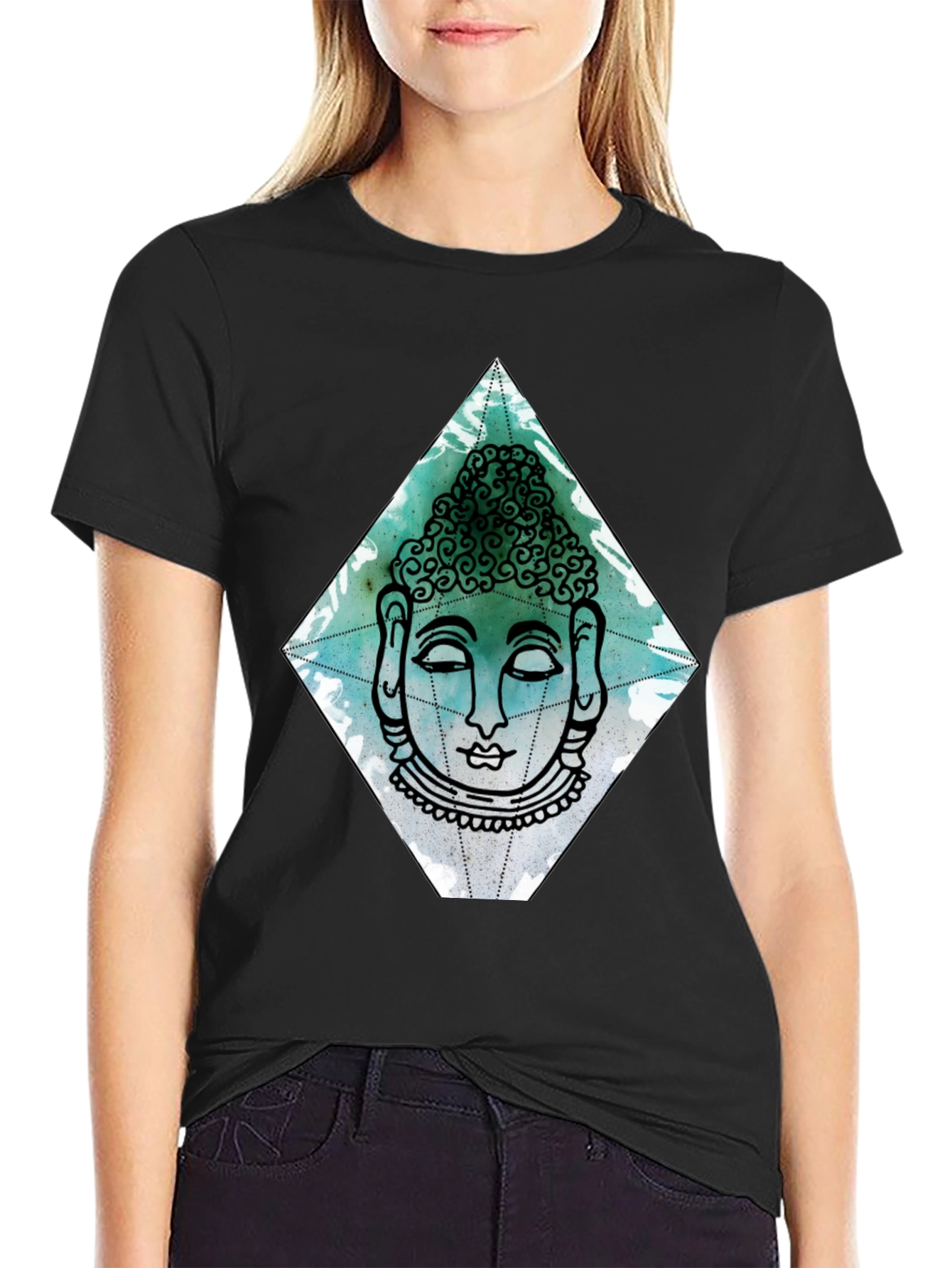 Buddha Graphic Tee - Mens Black T-Shirt