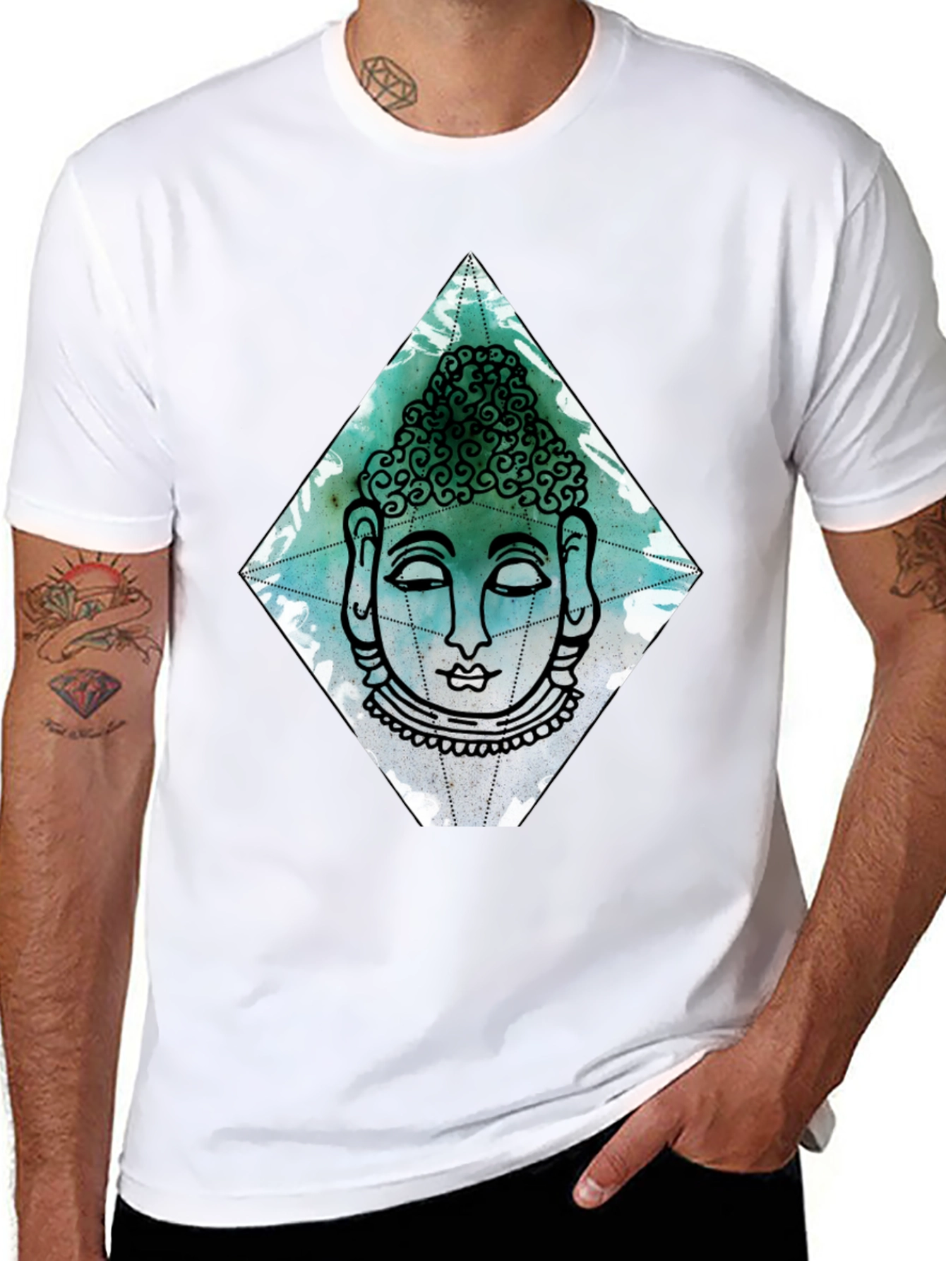 Buddha Graphic Tee - Mens Black T-Shirt