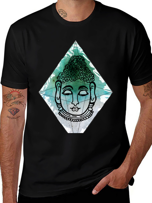 Buddha Graphic Tee - Mens Black T-Shirt