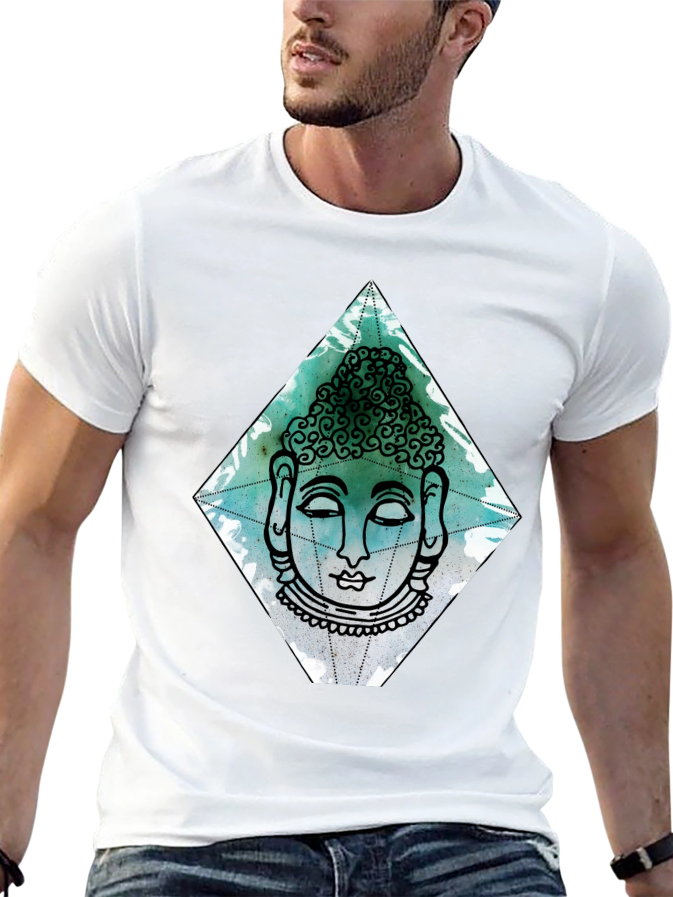 Buddha Graphic Tee - Mens Black T-Shirt