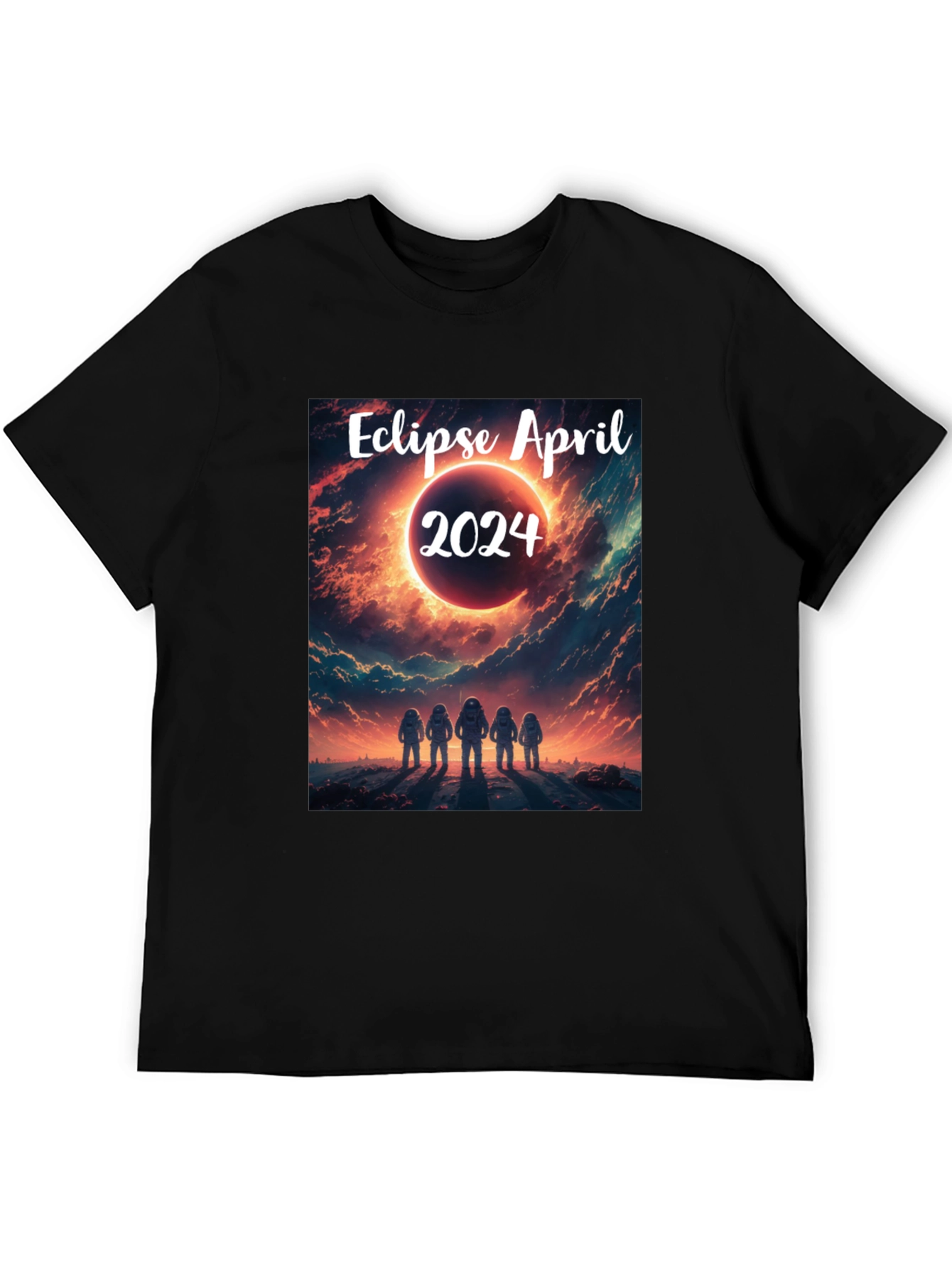 Eclipse April 2024 T-Shirt - Space Astronauts