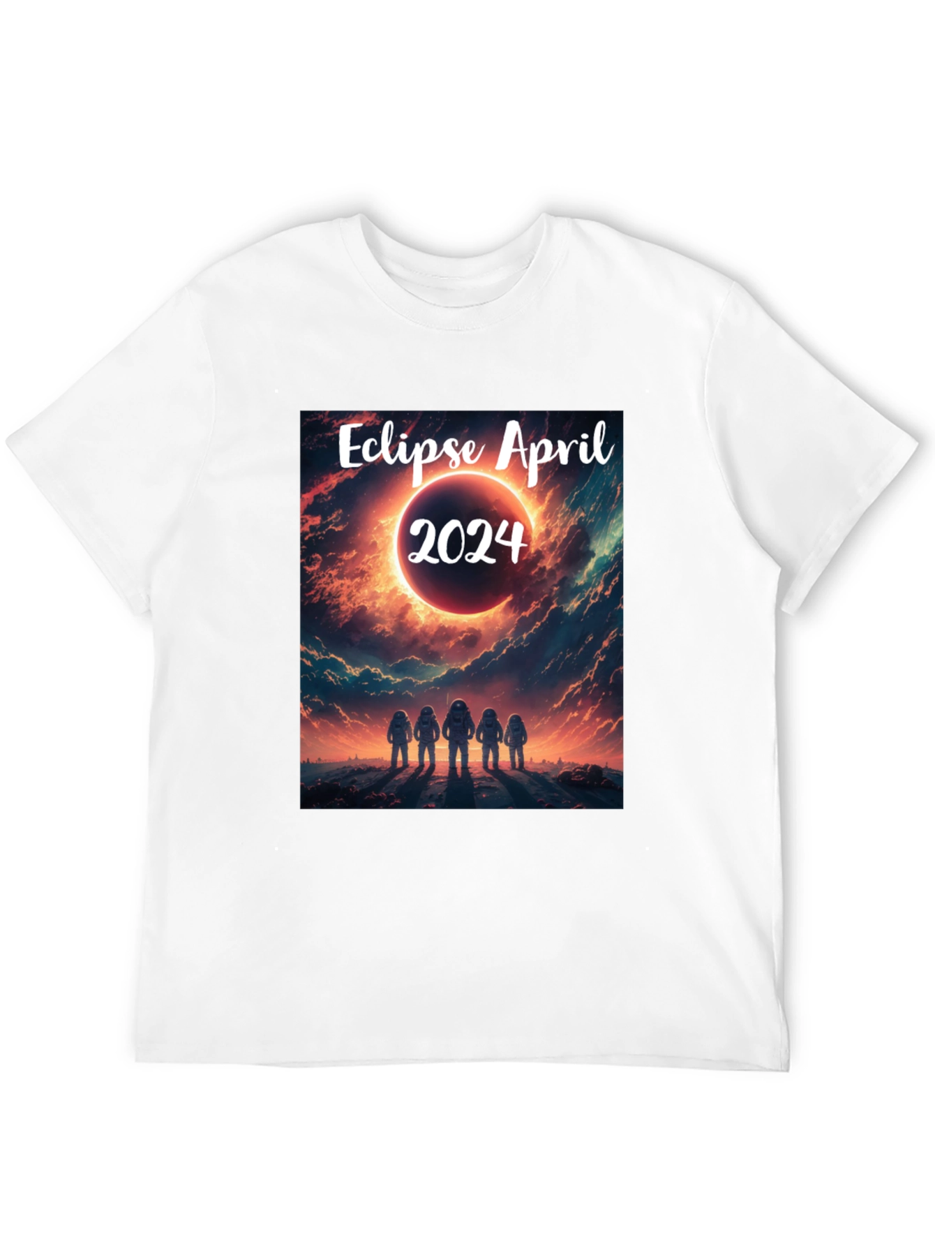 Eclipse April 2024 T-Shirt - Space Astronauts