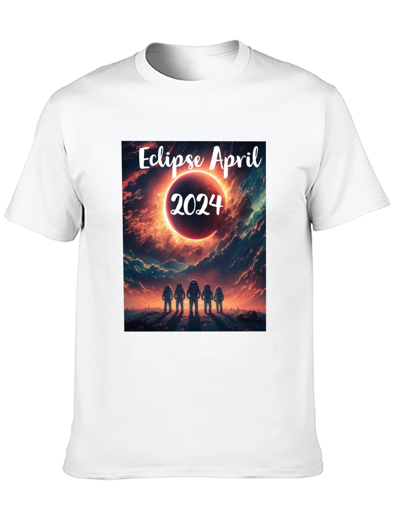 Eclipse April 2024 T-Shirt - Space Astronauts
