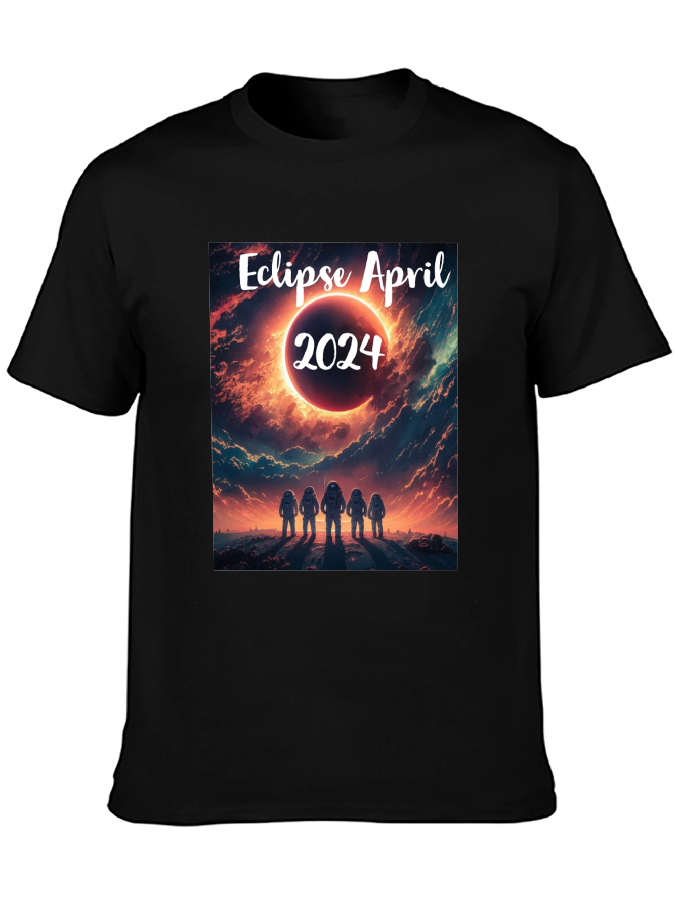 Eclipse April 2024 T-Shirt - Space Astronauts
