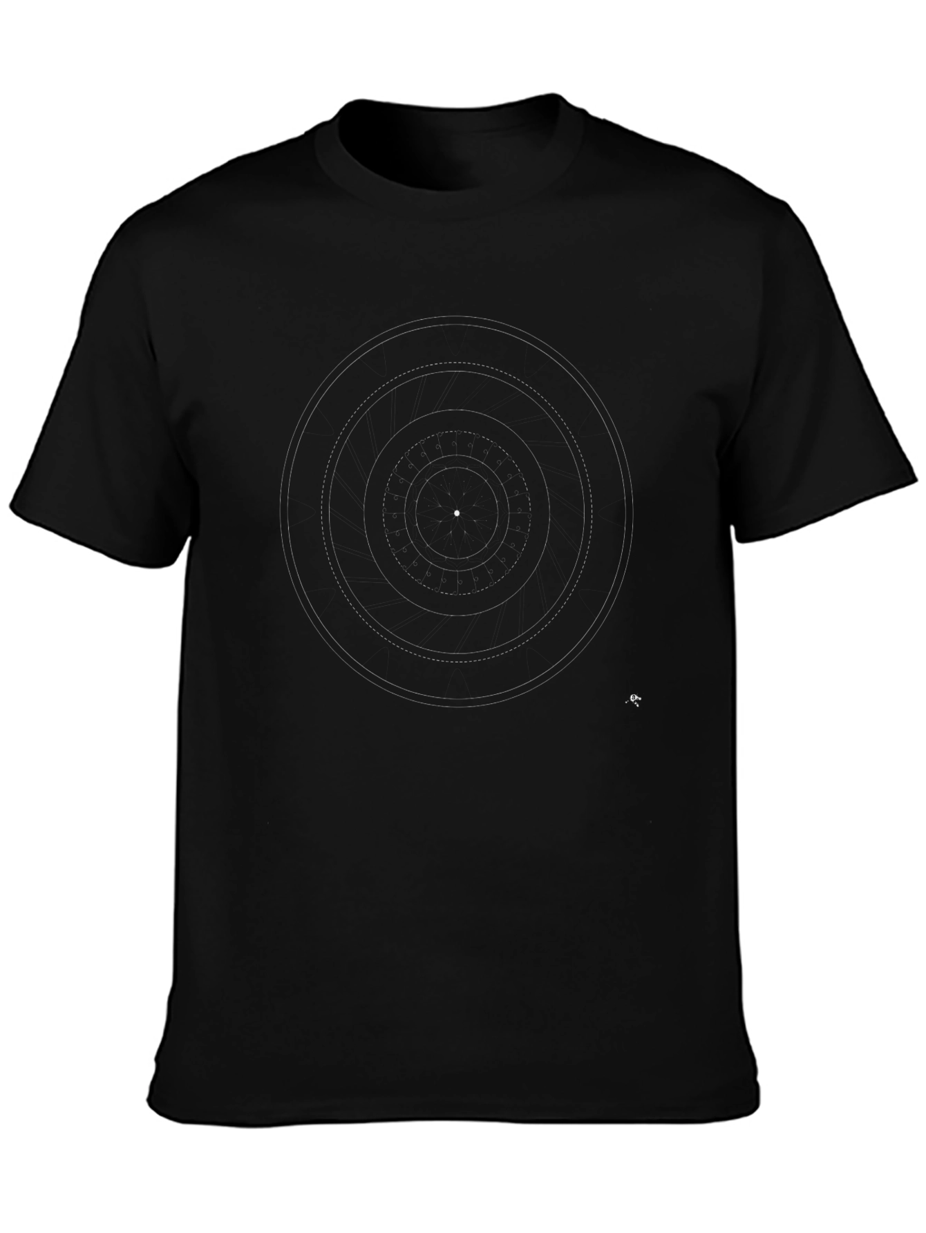 Black Solar System Graphic Tee