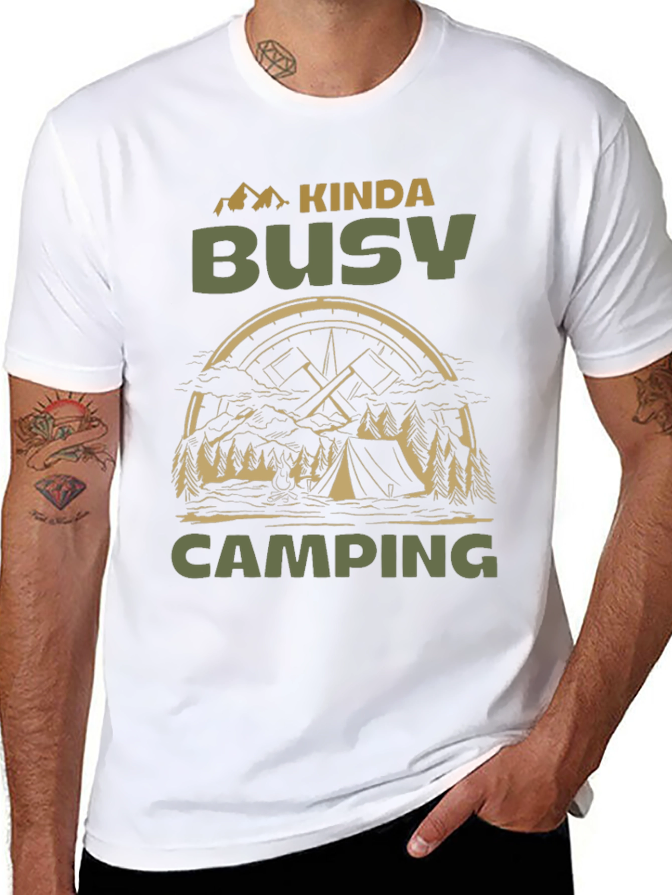 Kinda Busy Camping T-Shirt