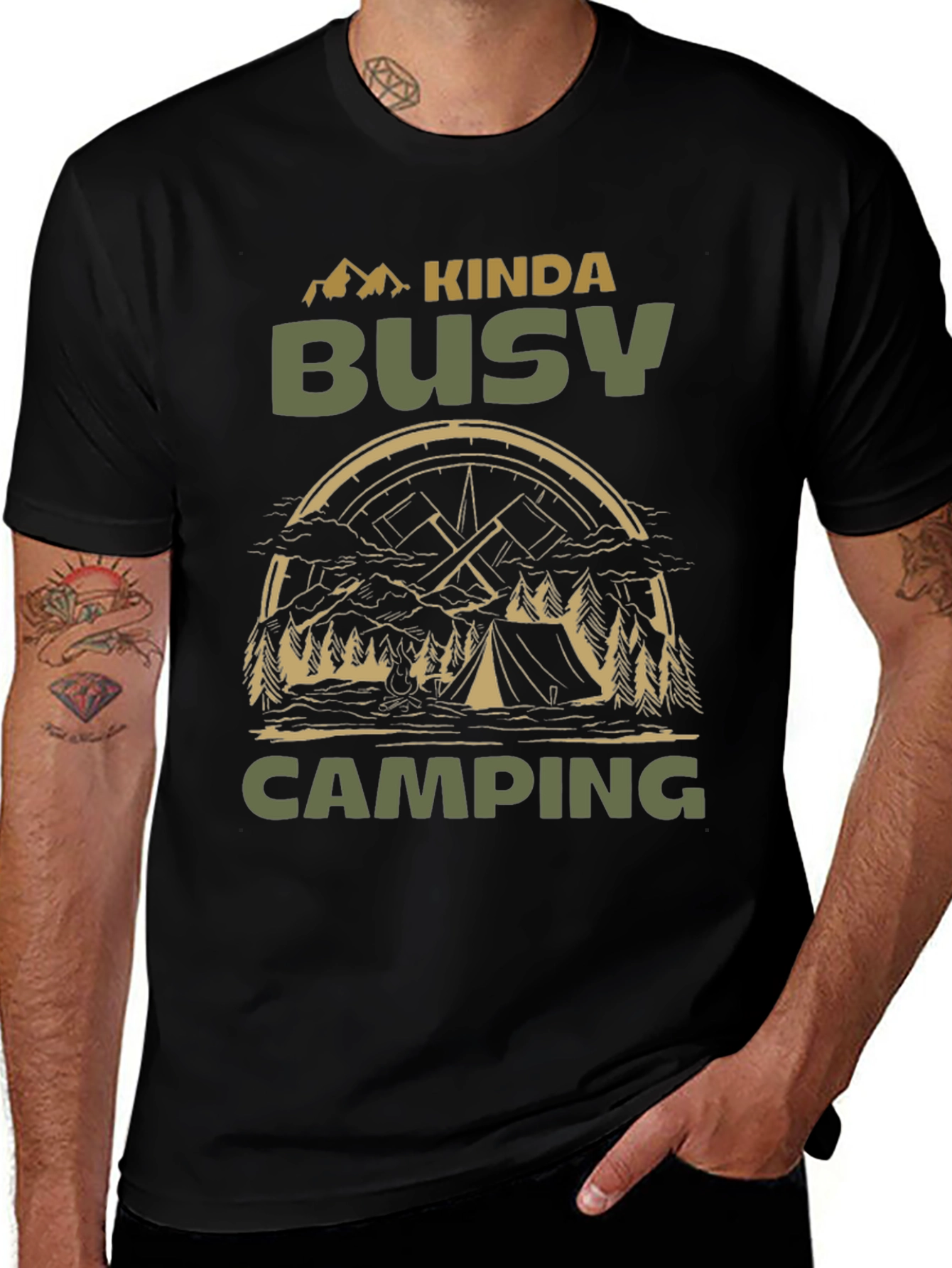 Kinda Busy Camping T-Shirt