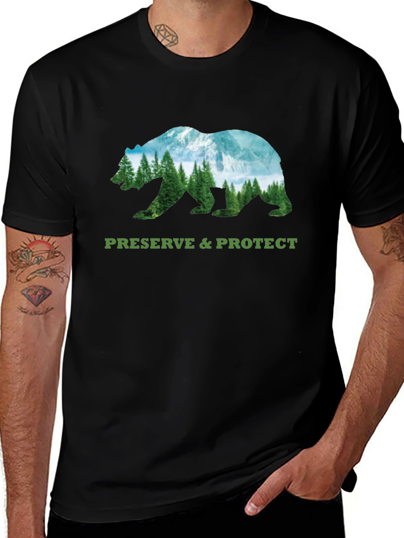 Preserve & Protect Bear Graphic Tee