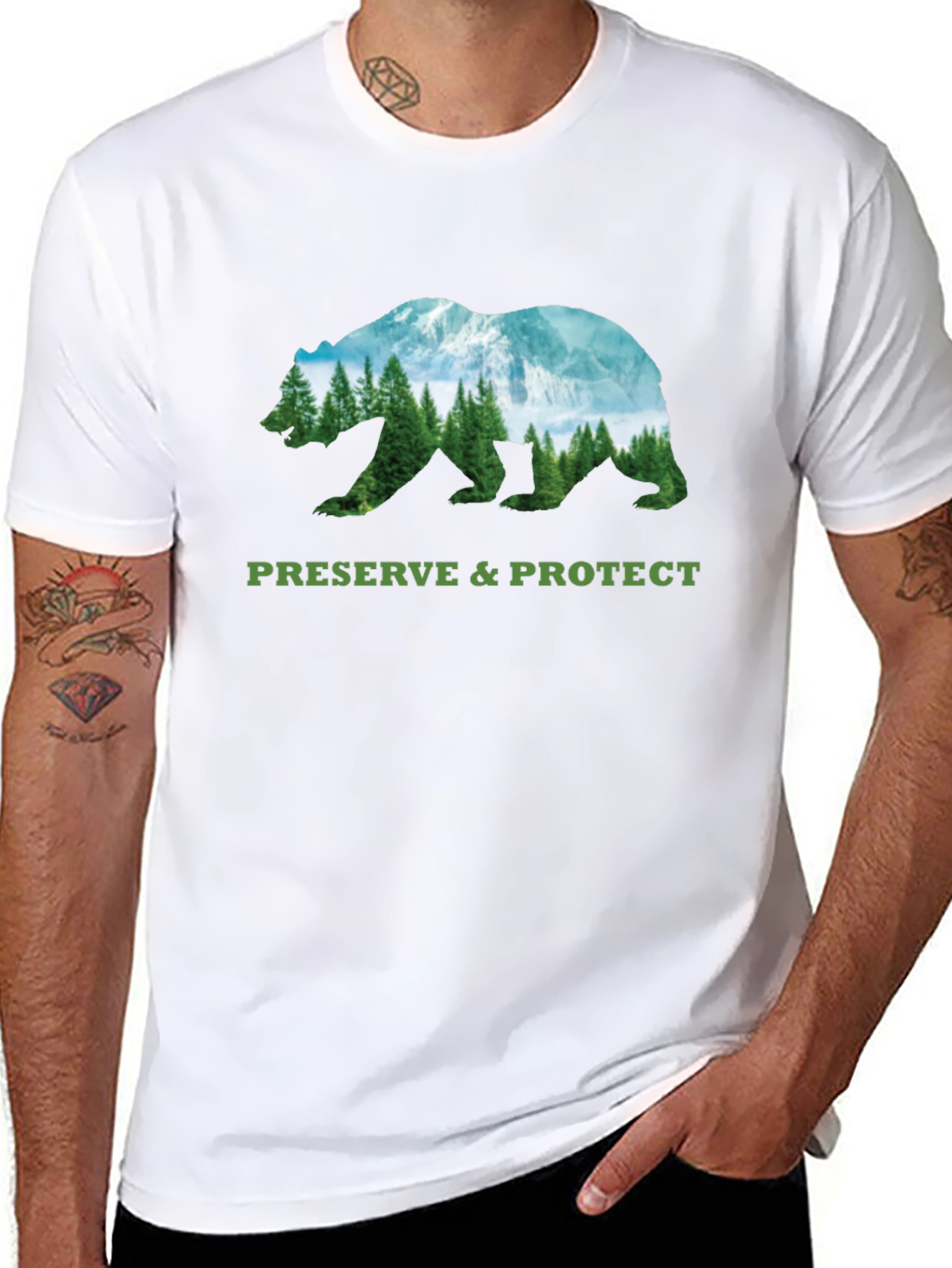 Preserve & Protect Bear Graphic Tee