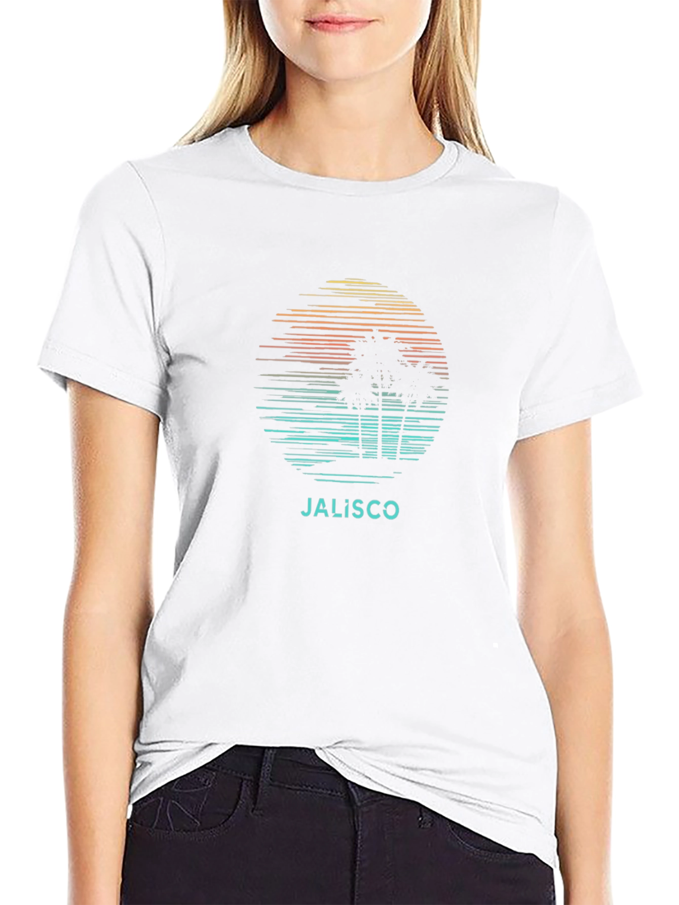 Jalisco Sunset Palm Tree T-Shirt