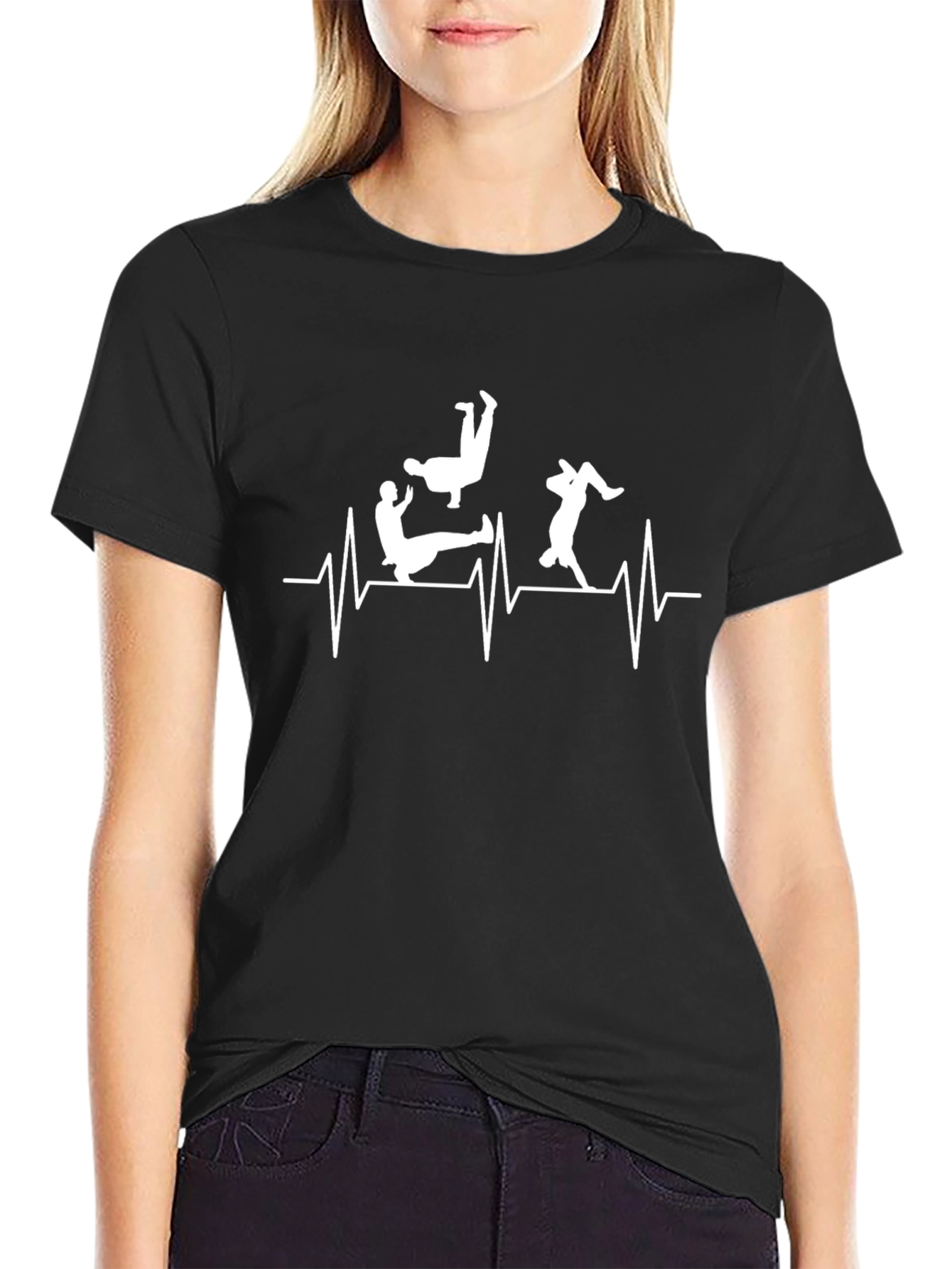 Parkour Heartbeat Tee - Black