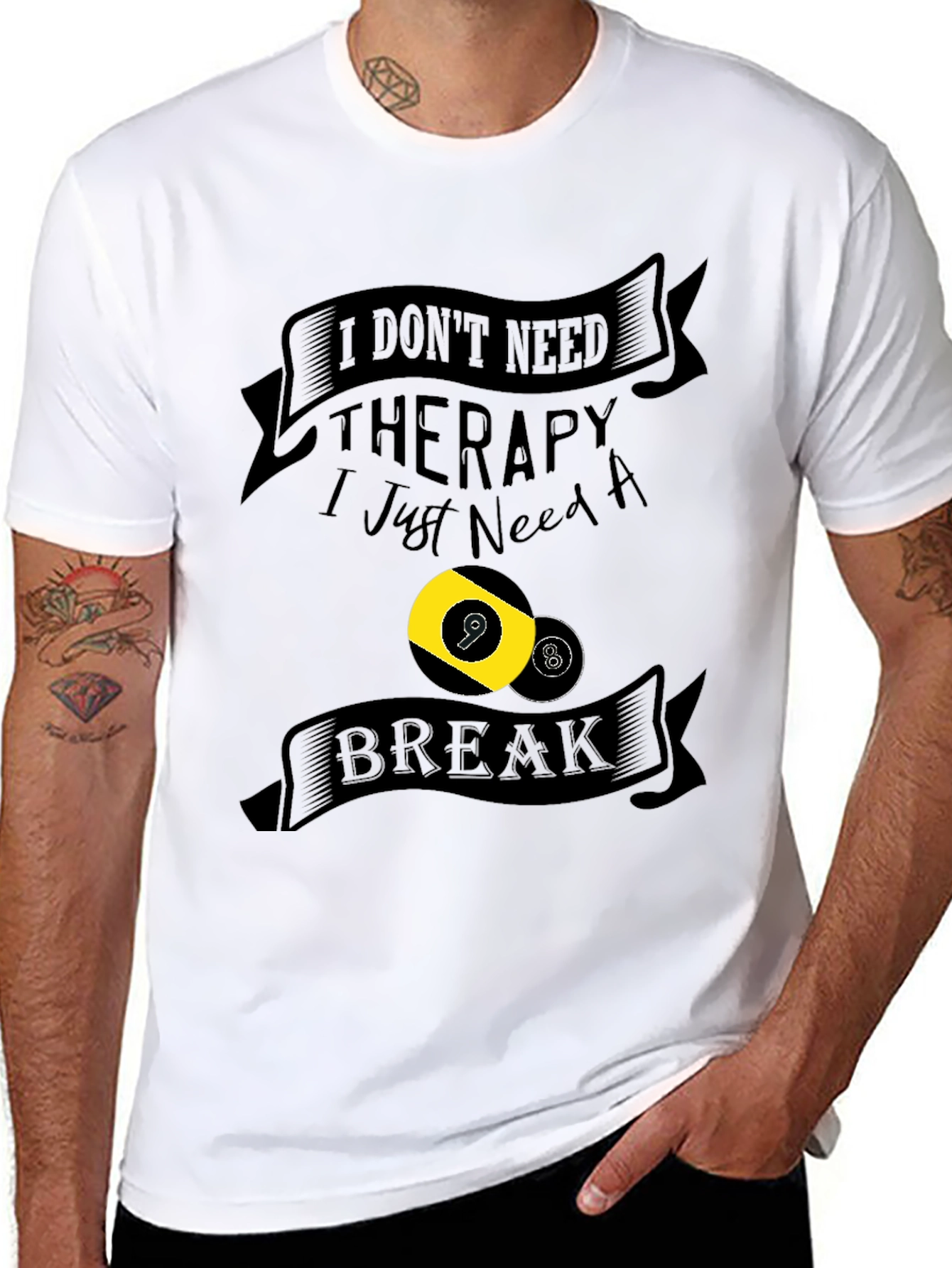 Therapy Break Billiards Graphic Tee