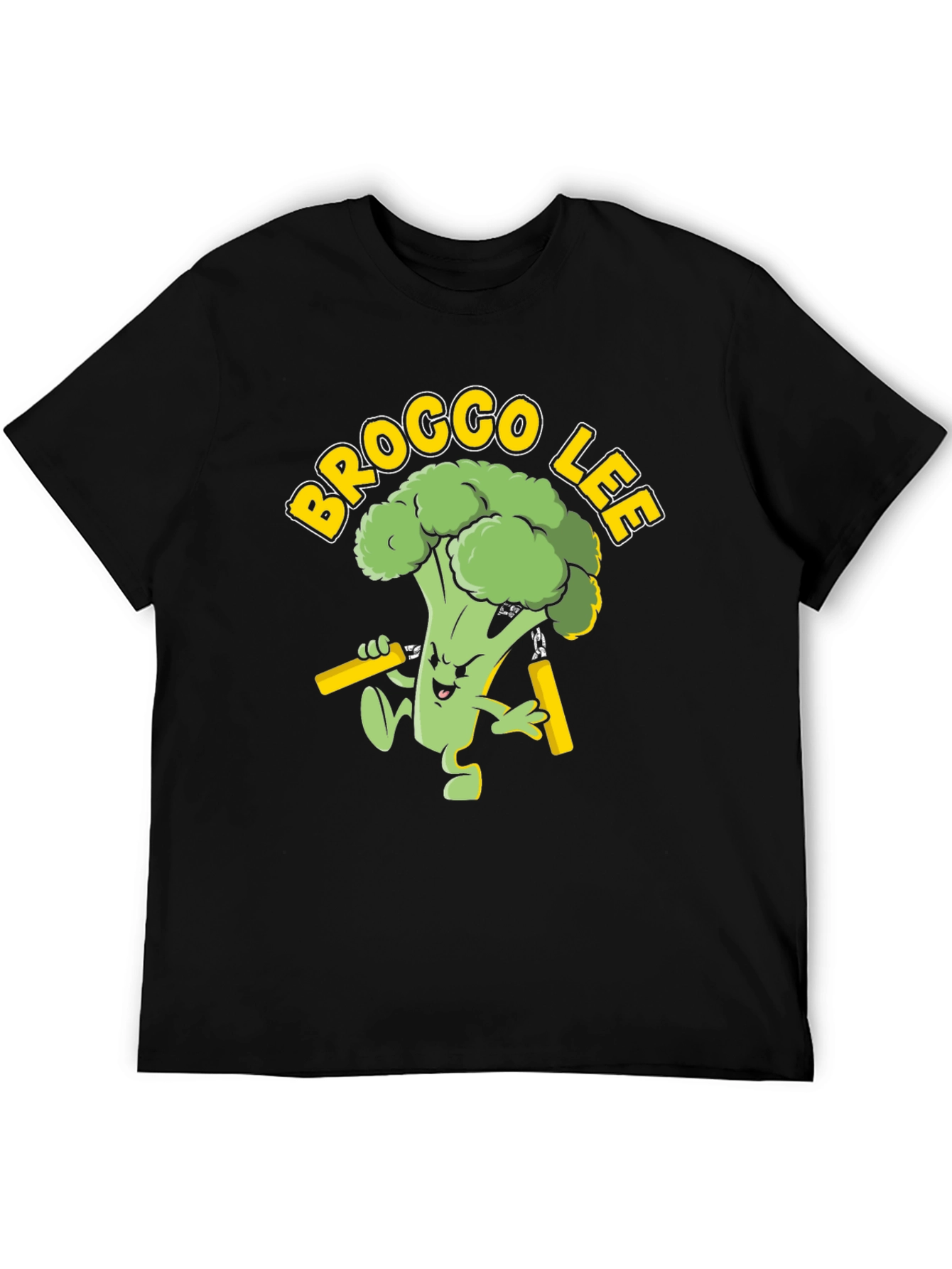 Brocco Lee Graphic Tee - Martial Arts Broccoli!