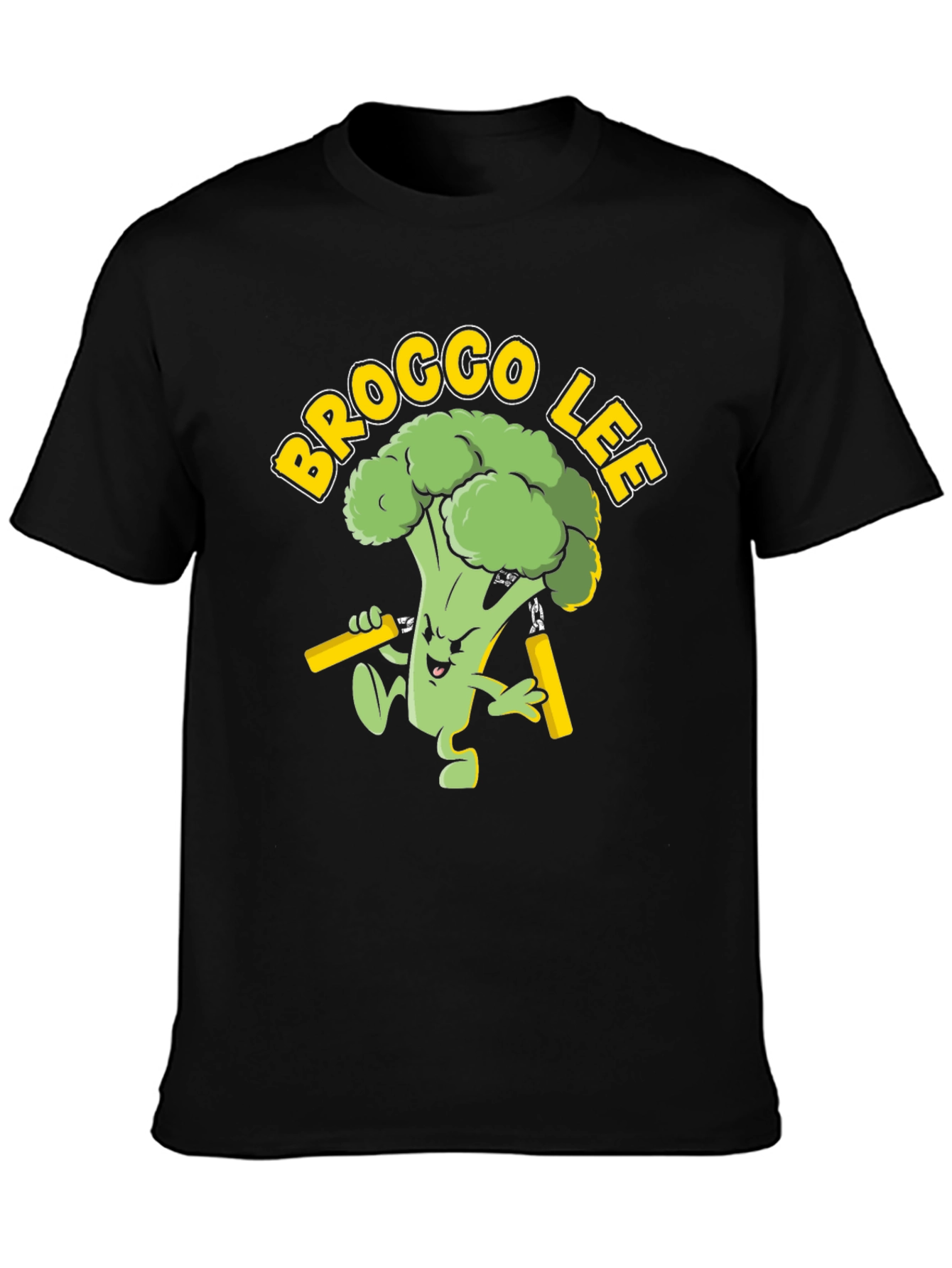 Brocco Lee Graphic Tee - Martial Arts Broccoli!