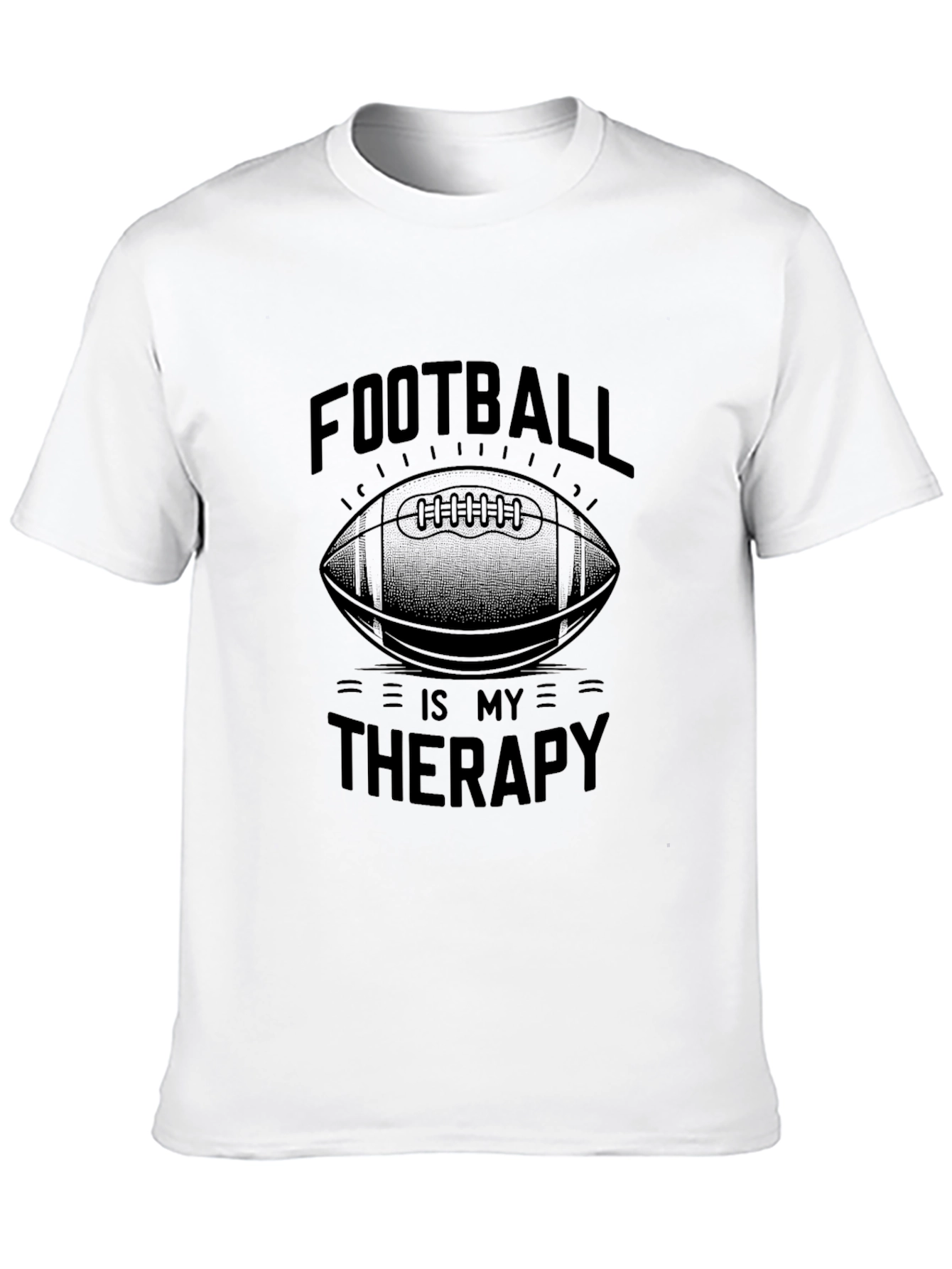 Football Is My Therapy Graphic T-Shirt