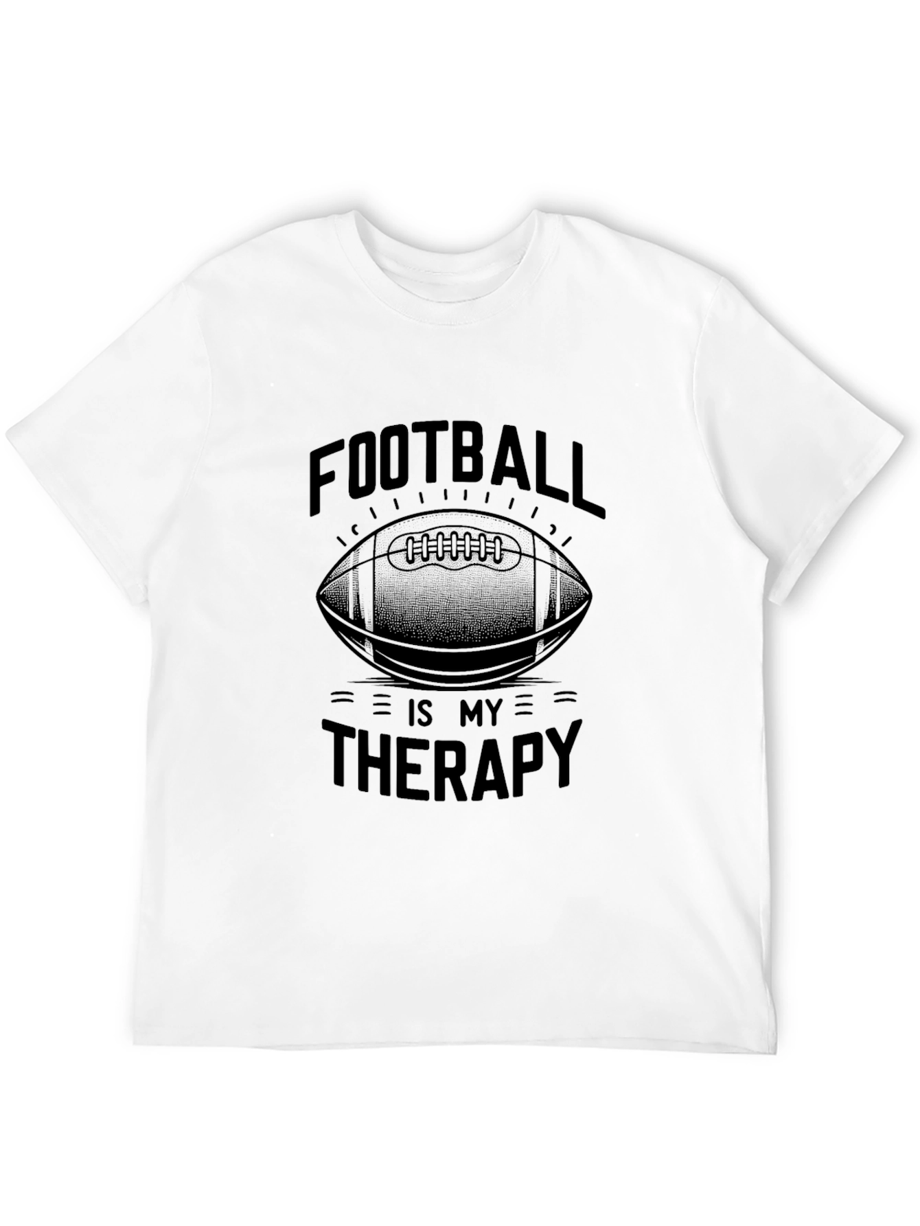 Football Is My Therapy Graphic T-Shirt