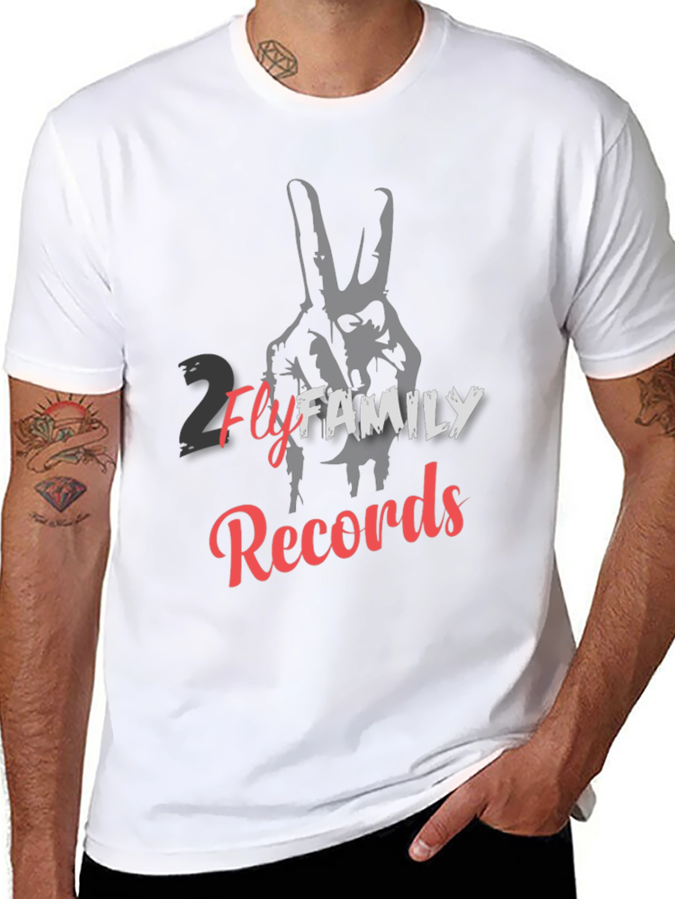 2 Fly Family Records Graphic T-Shirt