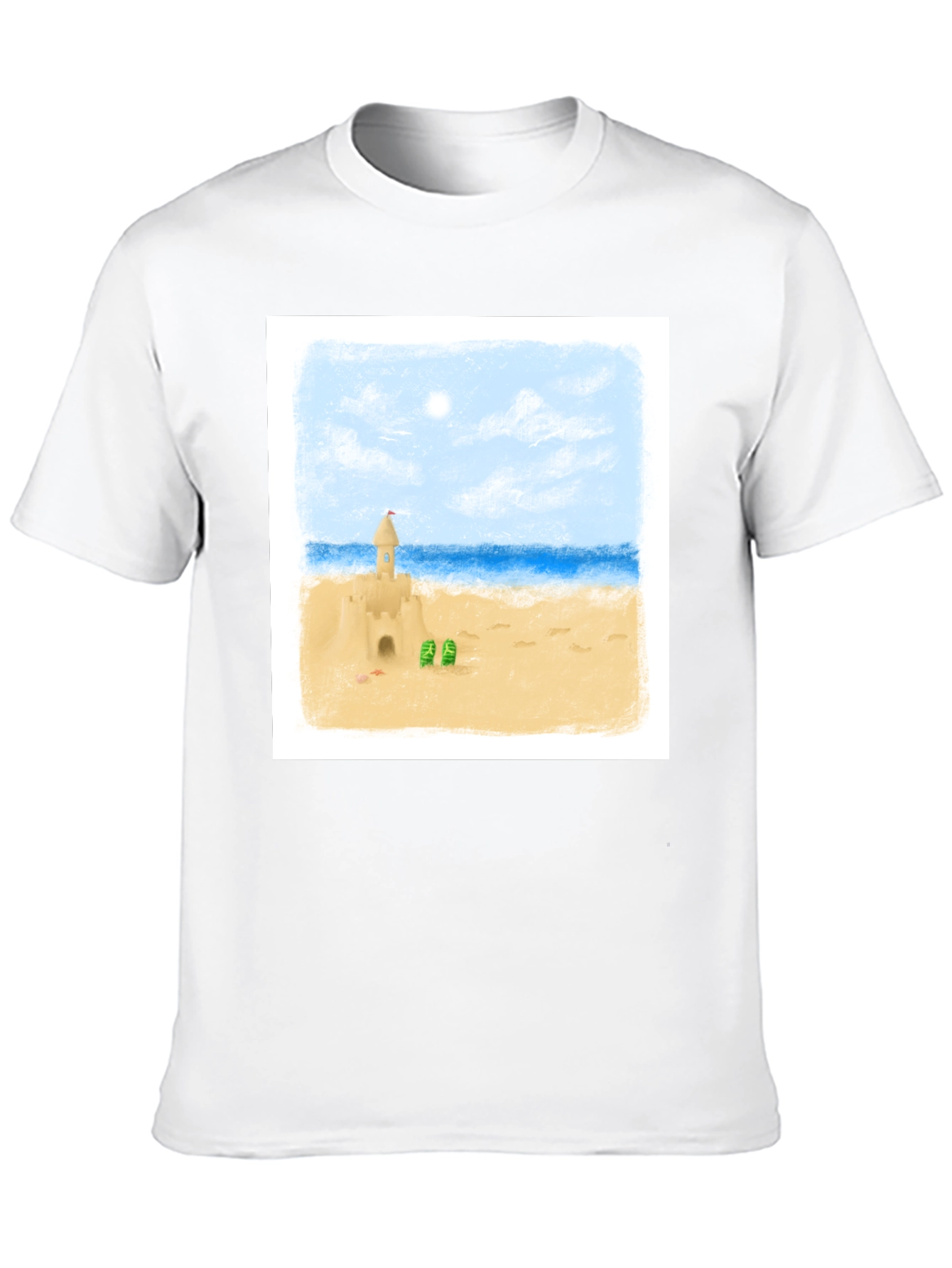 Sandcastle Beach Day T-Shirt - Black