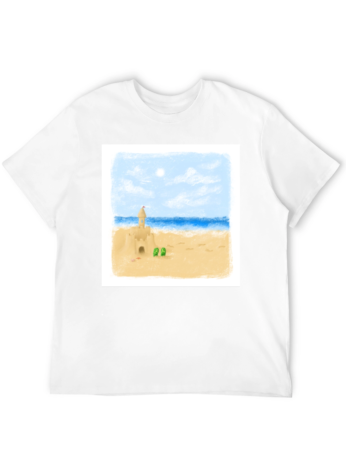 Sandcastle Beach Day T-Shirt - Black