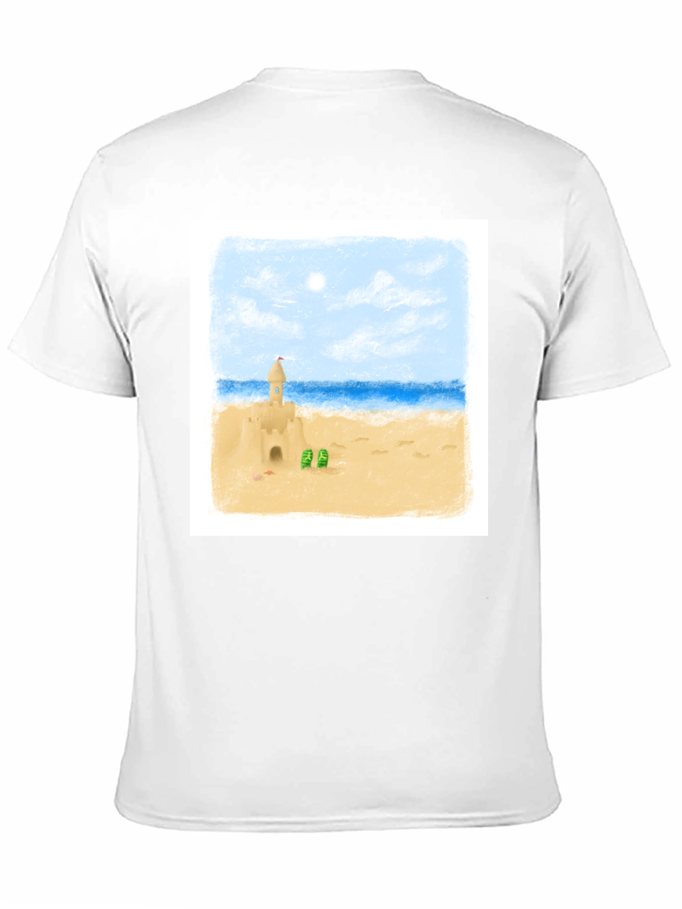 Sandcastle Beach Day T-Shirt - Black