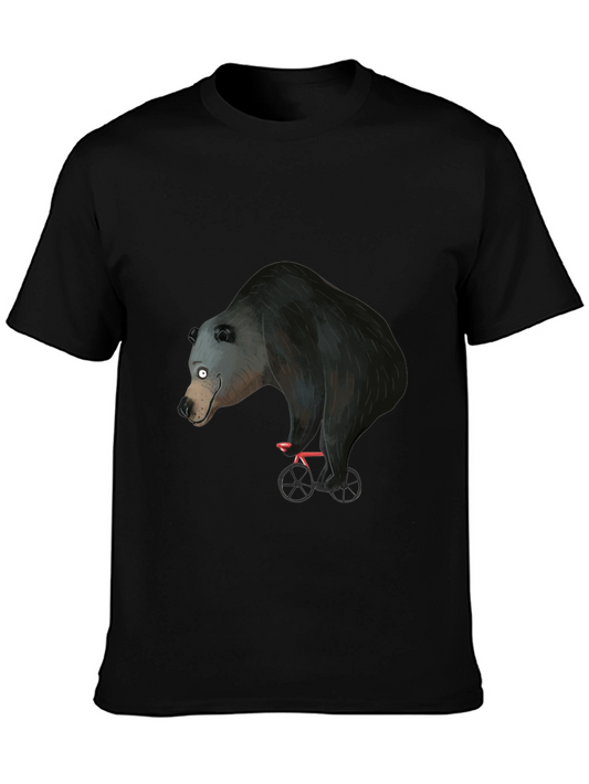 Bear on Bike Graphic T-Shirt